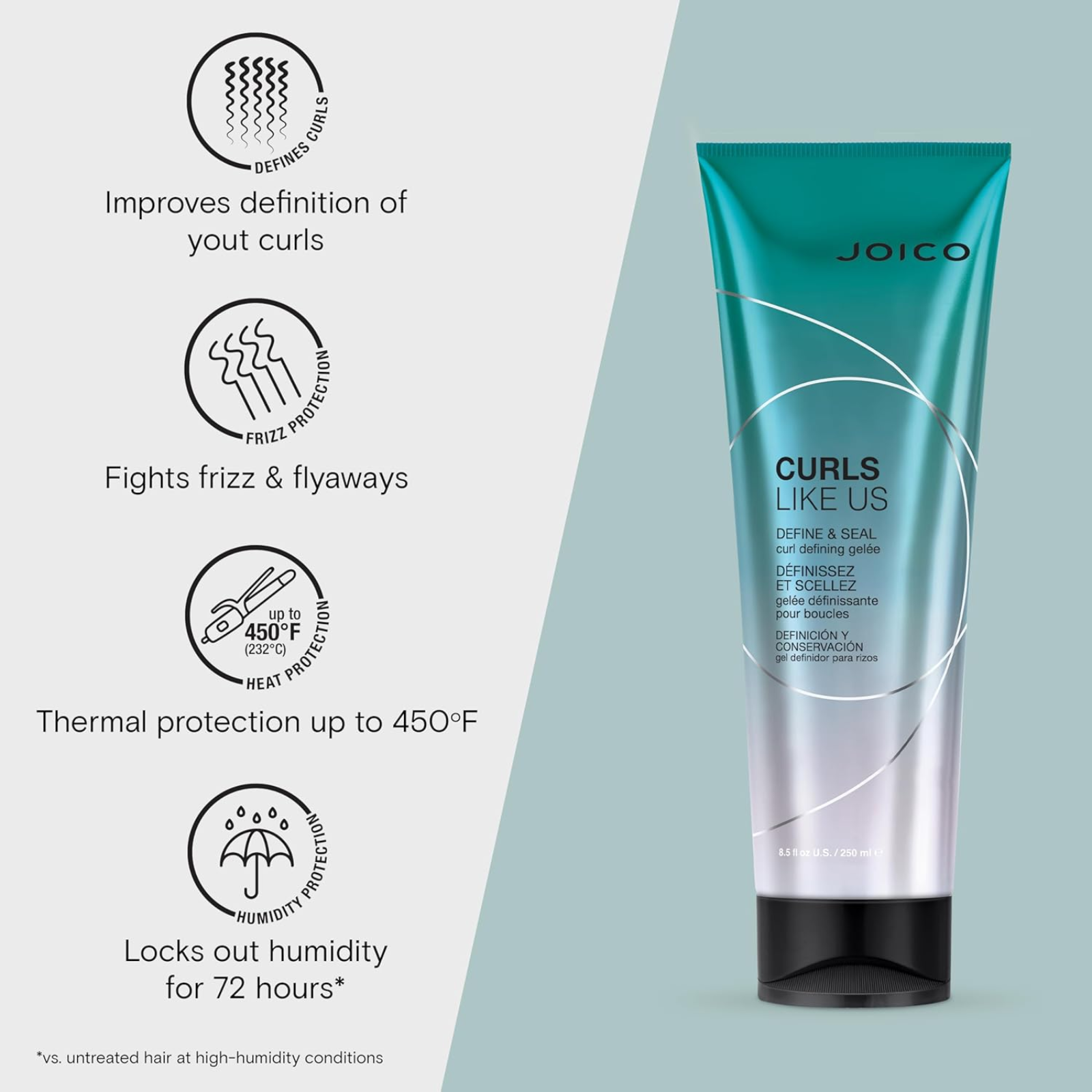 Joico Define & Seal Curl Defining Gelée (Flexible hold curl styling gel)