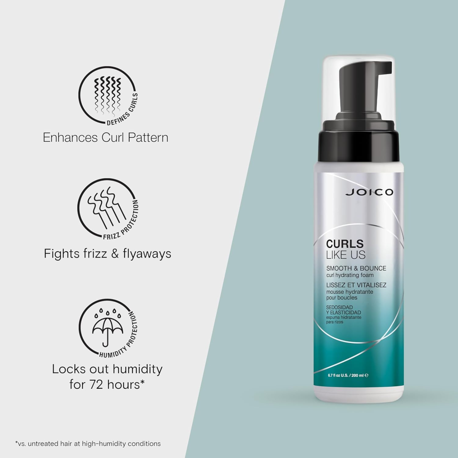 Joico Smooth & Bounce Curl Hydrating Foam (Moisture-rich curl foam)