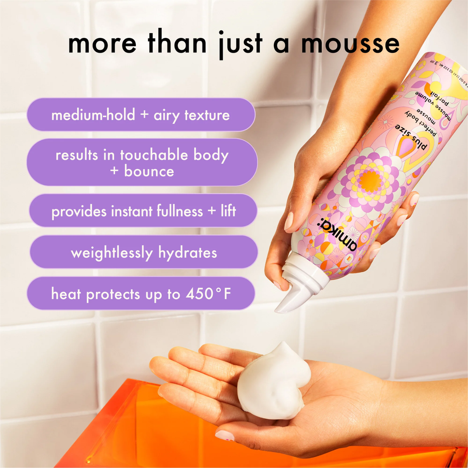 Amika Blowout Bestsellers Prep + Finish Set (3in1 blowout prep and finish hair care set)