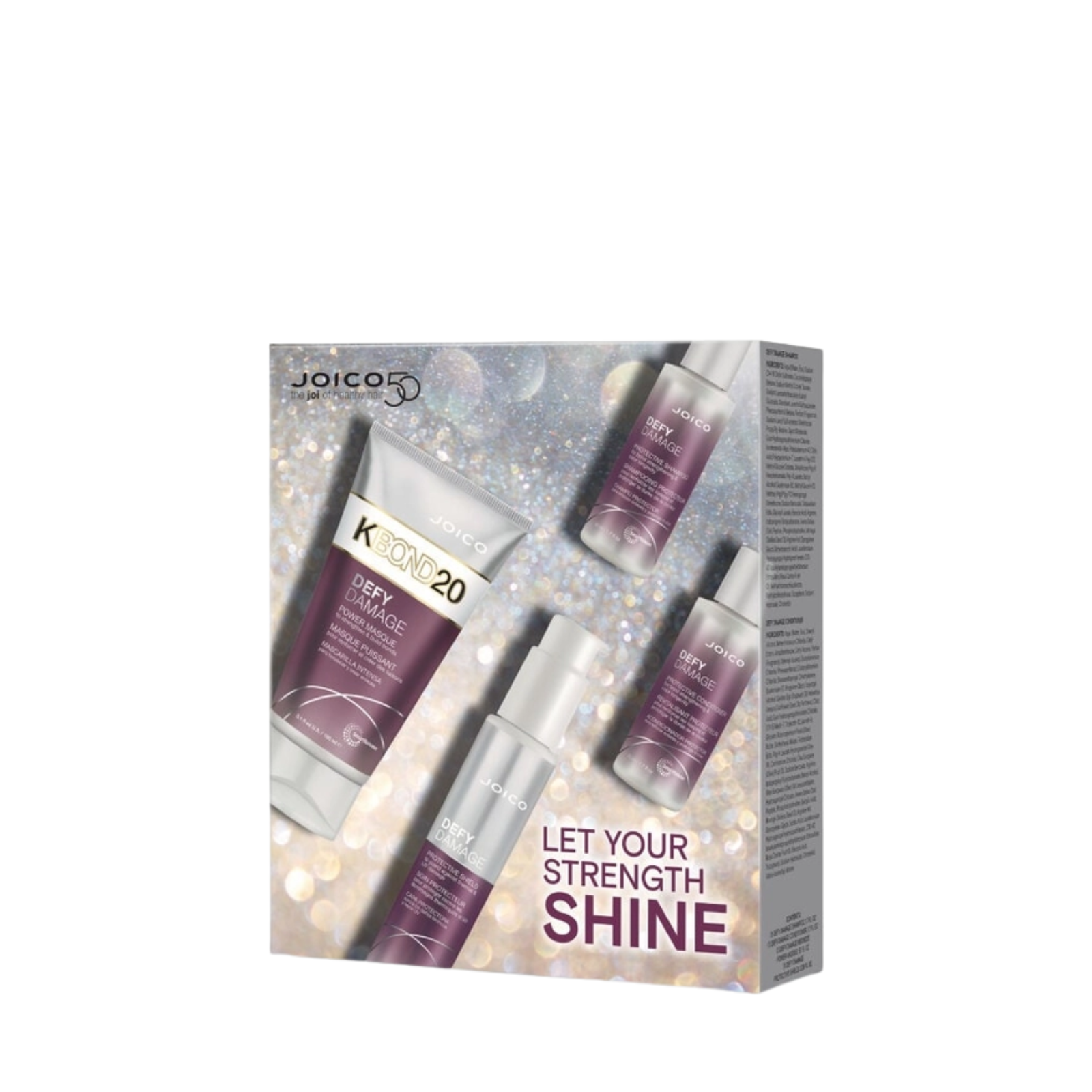 Joico Let Your Strength Shine Defy Damage Holiday Kit (4in1 bond-strengthening hair care set)