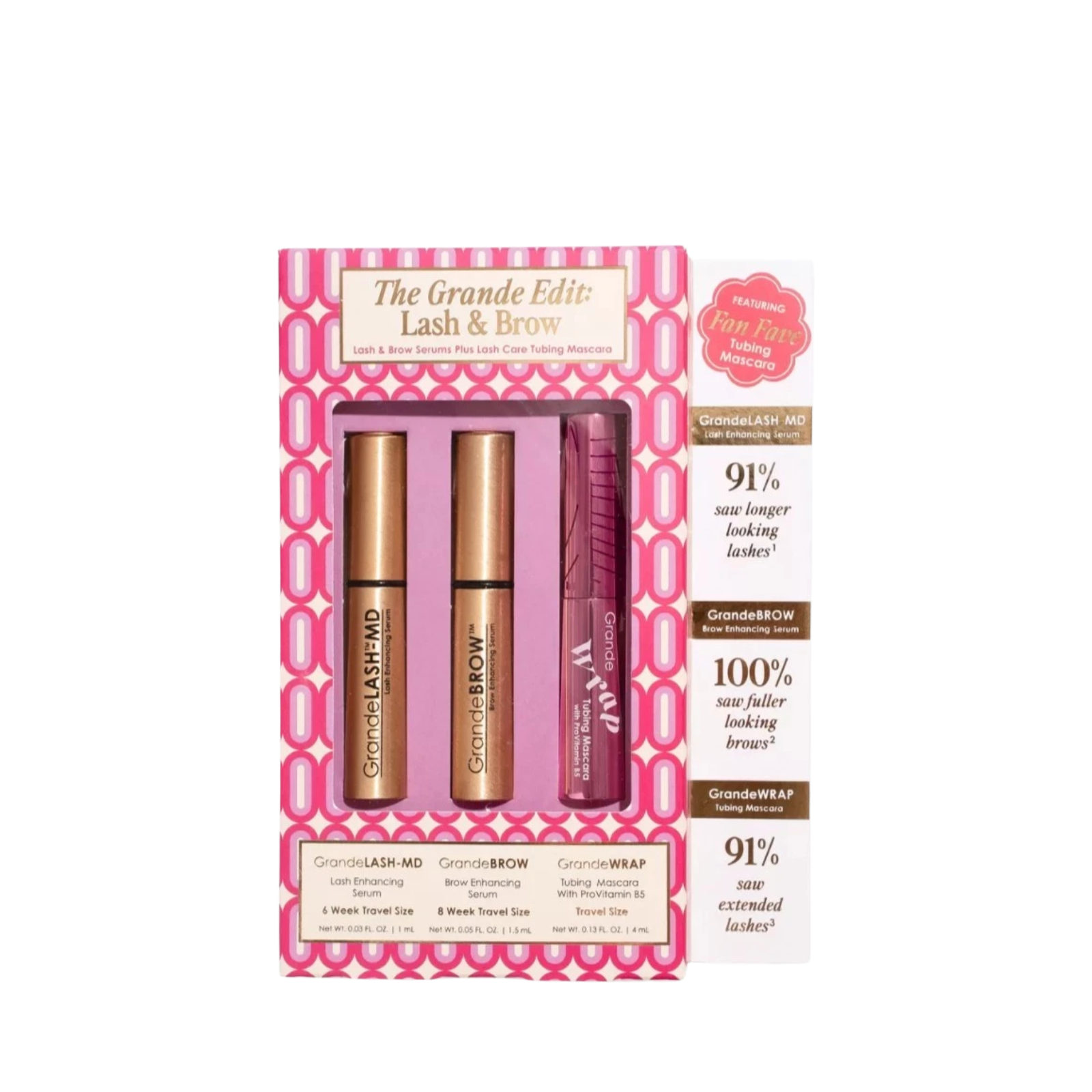 Grande Cosmetics The Grande Edit: Lash & Brow Kit (3in1 lash & brow enhancement set)