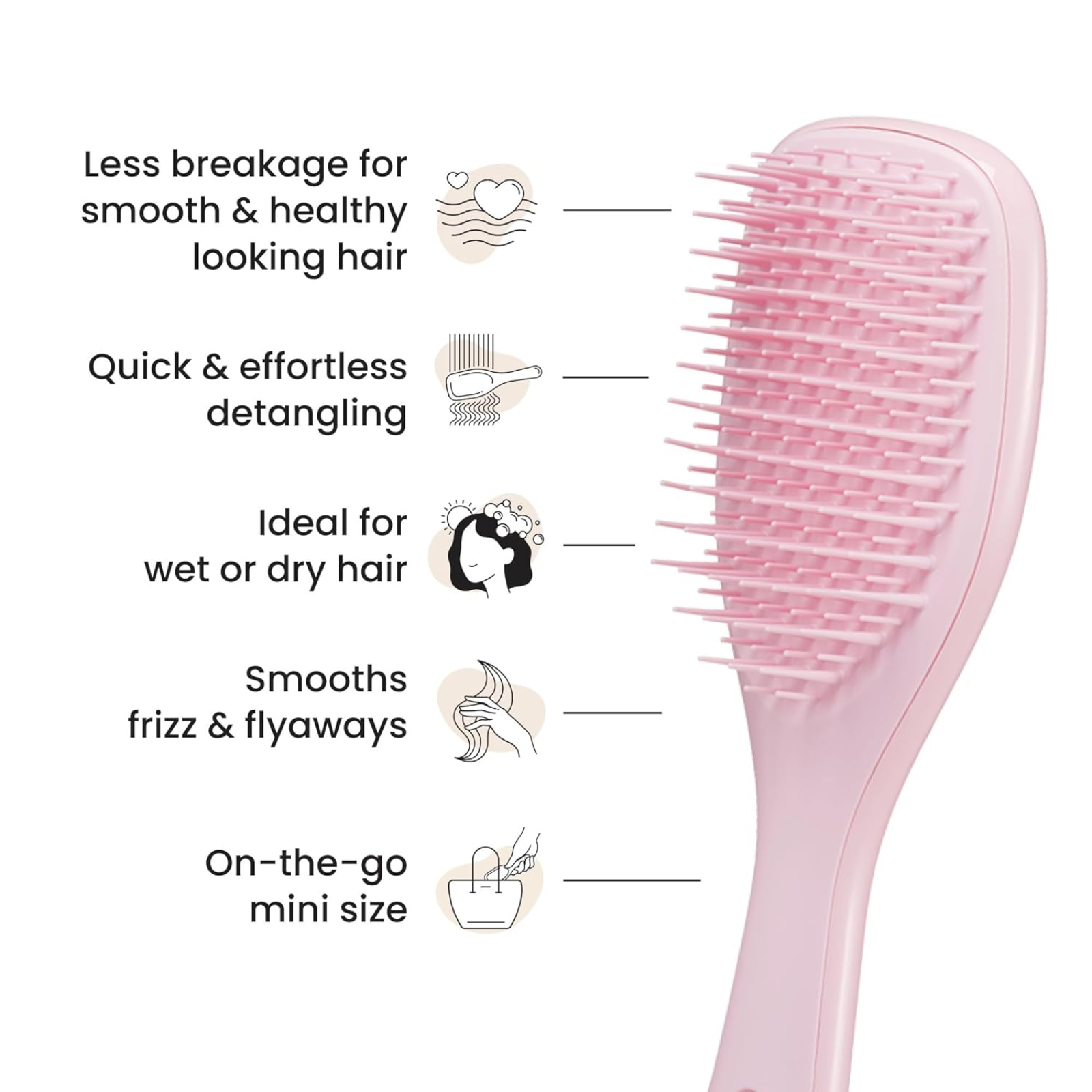 Tangle Teezer Mini Ultimate Detangler Brush (Mini hairbrush)