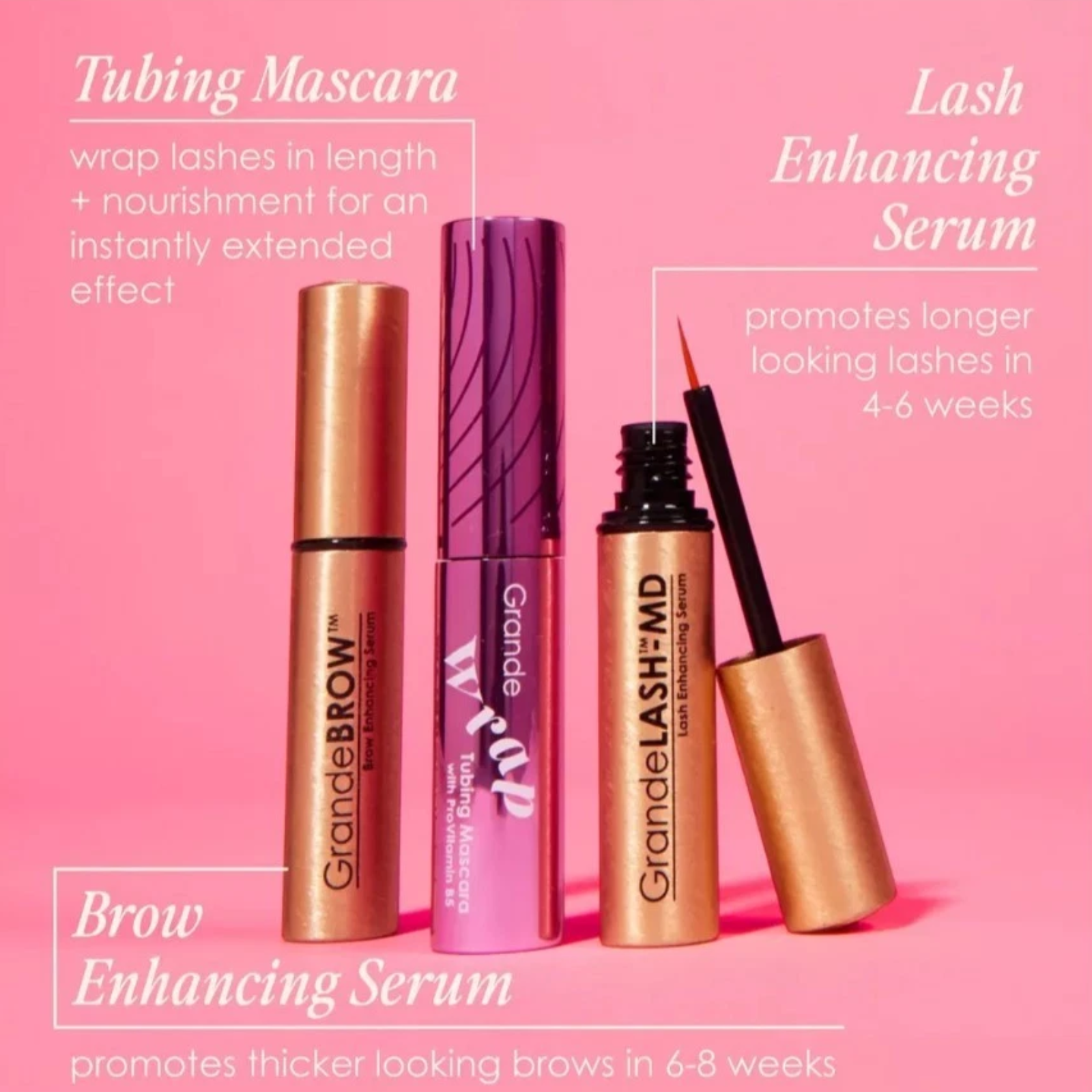 Grande Cosmetics The Grande Edit: Lash & Brow Kit (3in1 lash & brow enhancement set)