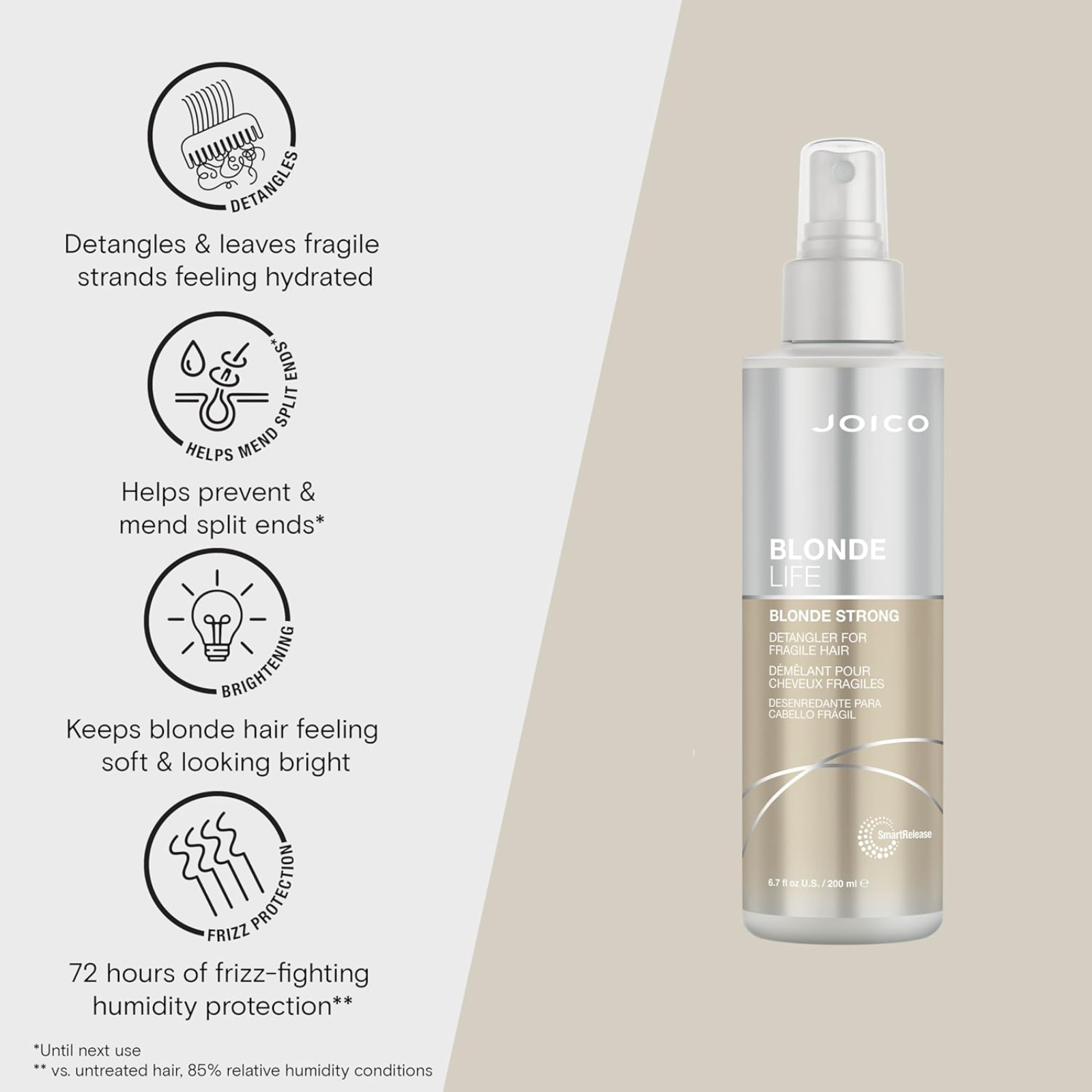 Joico Blonde Life Blonde Strong Detangler (Color-safe detangling leave-in treatment)