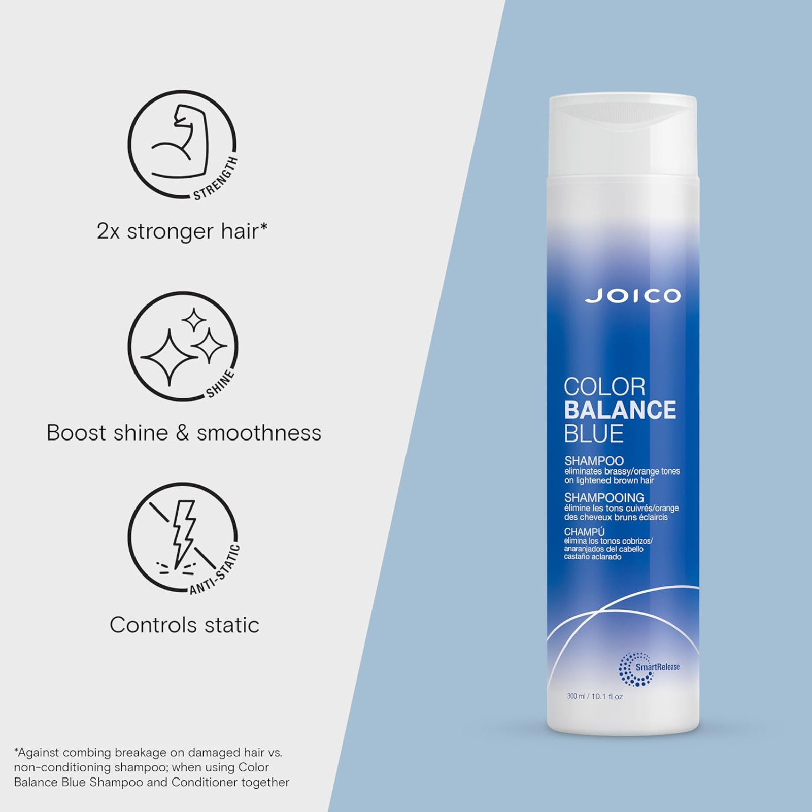 Joico Color Balance Blue Shampoo (Blue tonal shampoo for brunette hair)