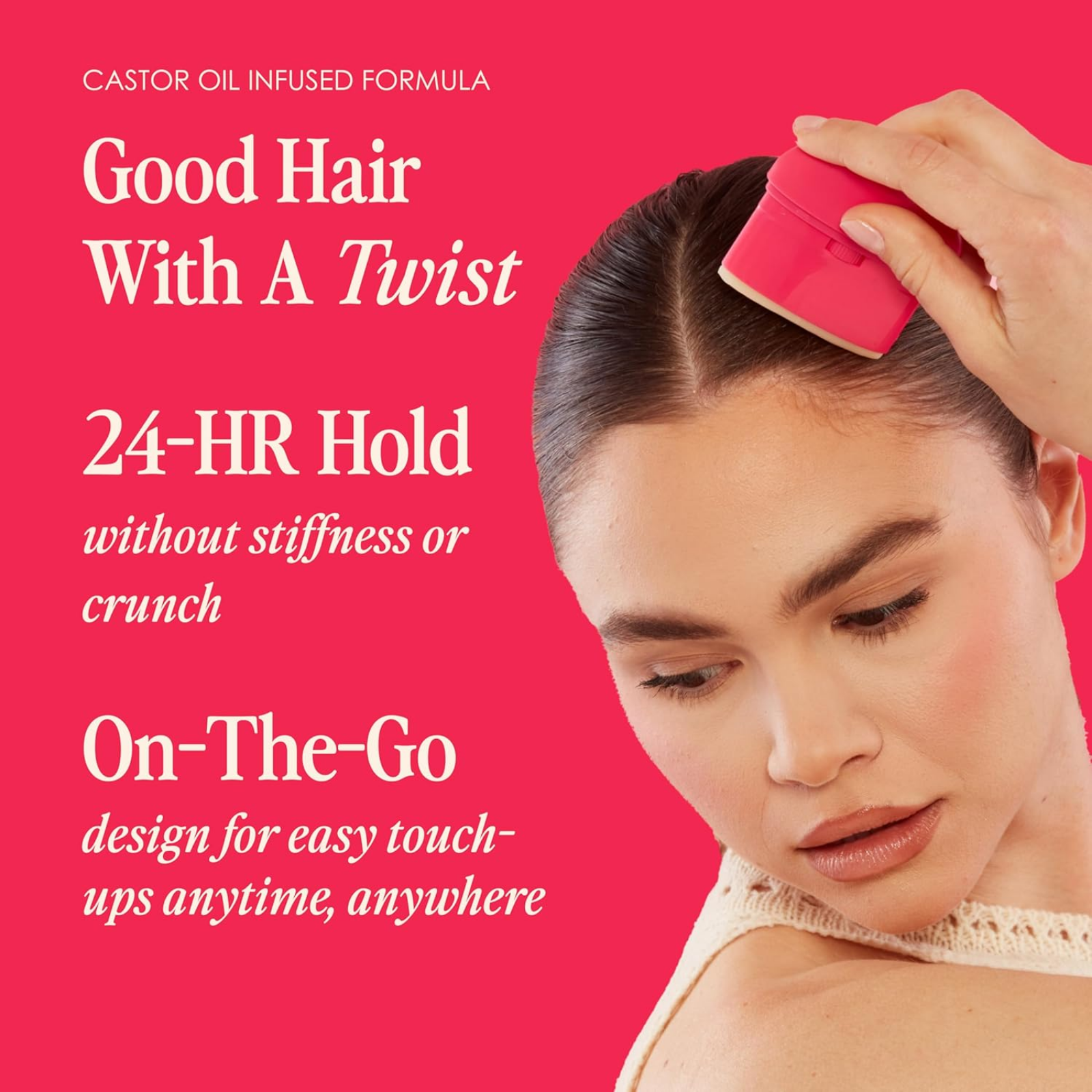 GrandeHAIR Slick Back Taming Stick (Hair smoothing stick with castor oil)