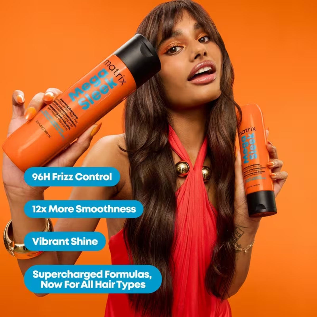 Matrix Mega Sleek Holiday Kit (3in1 anti-frizz smoothing and humidity protection set)