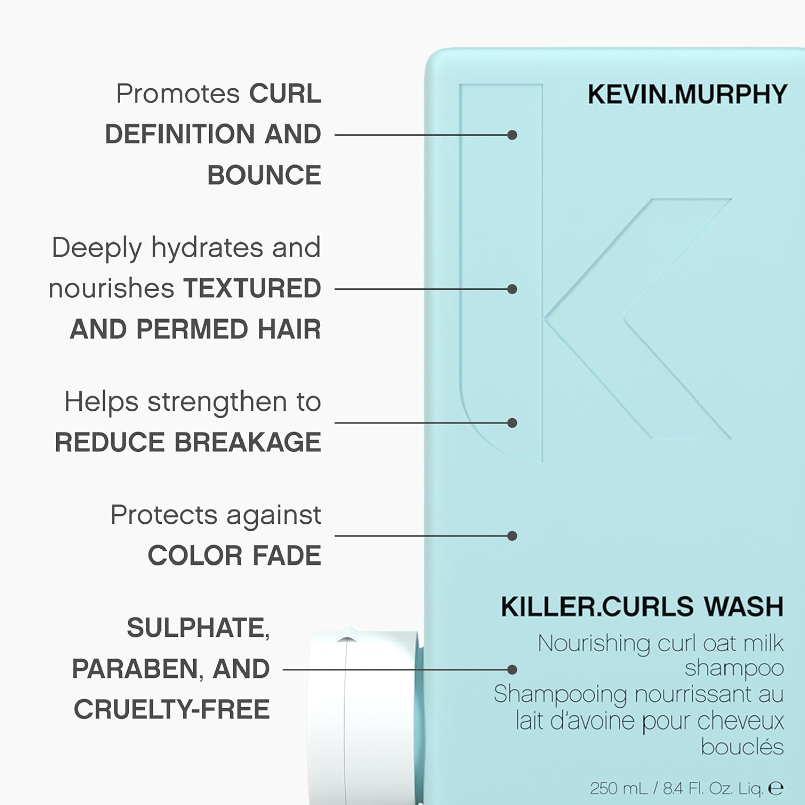 KEVIN.MURPHY KILLER.CURLS WASH (Hydrating curl shampoo)