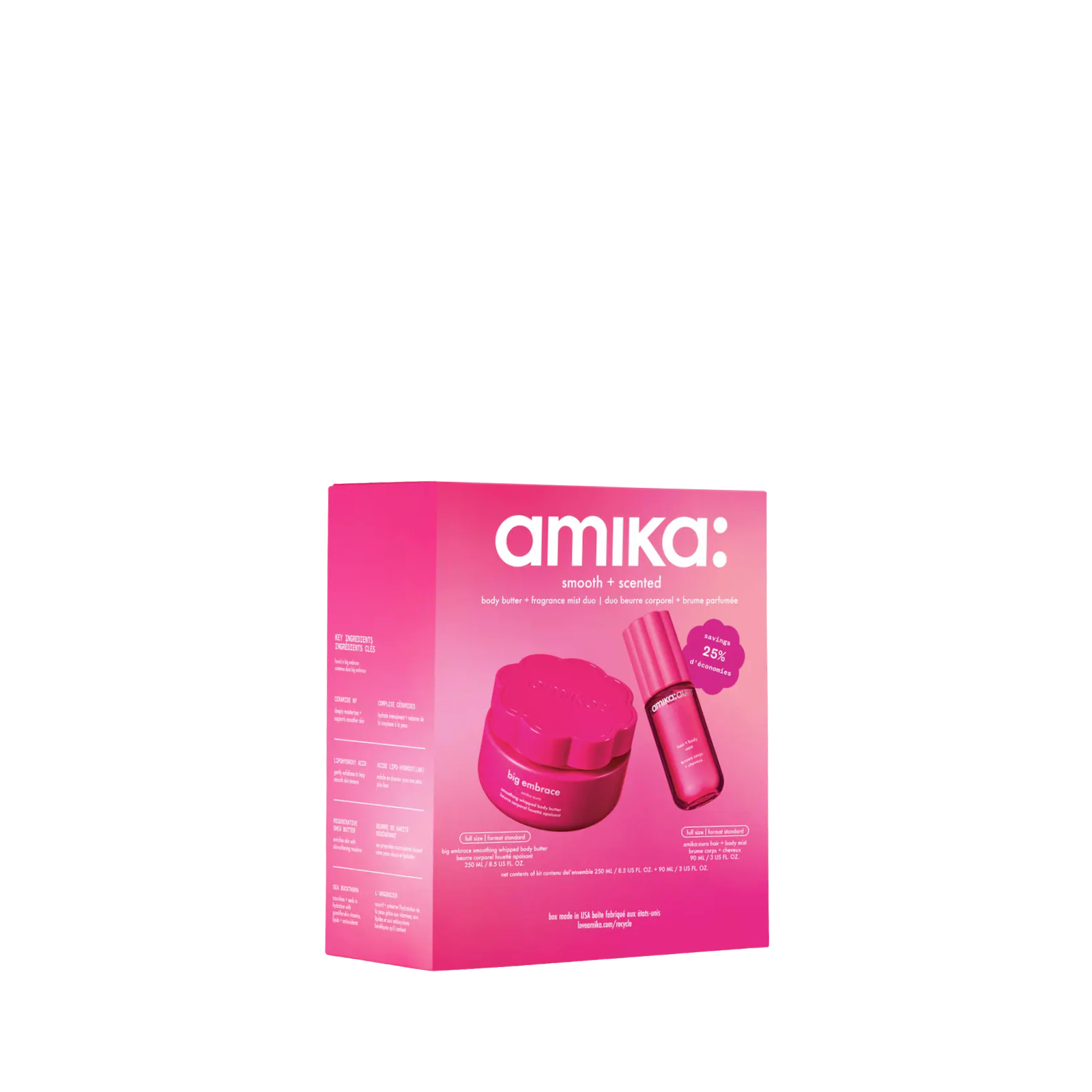 Amika smooth + scented duo (2in1 smoothing body care set)