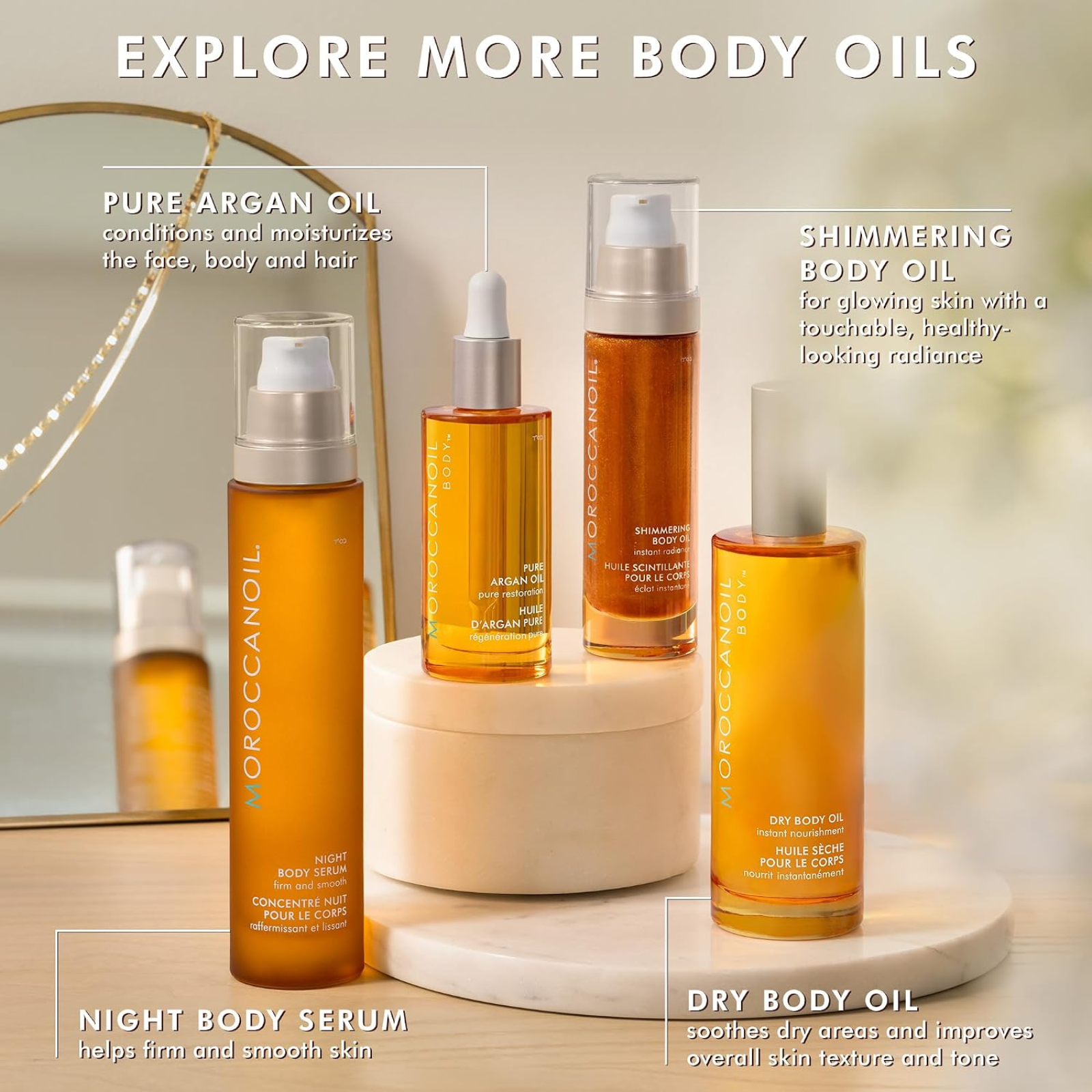 Moroccanoil Shimmering Body Oil (Radiance-enhancing body oil)