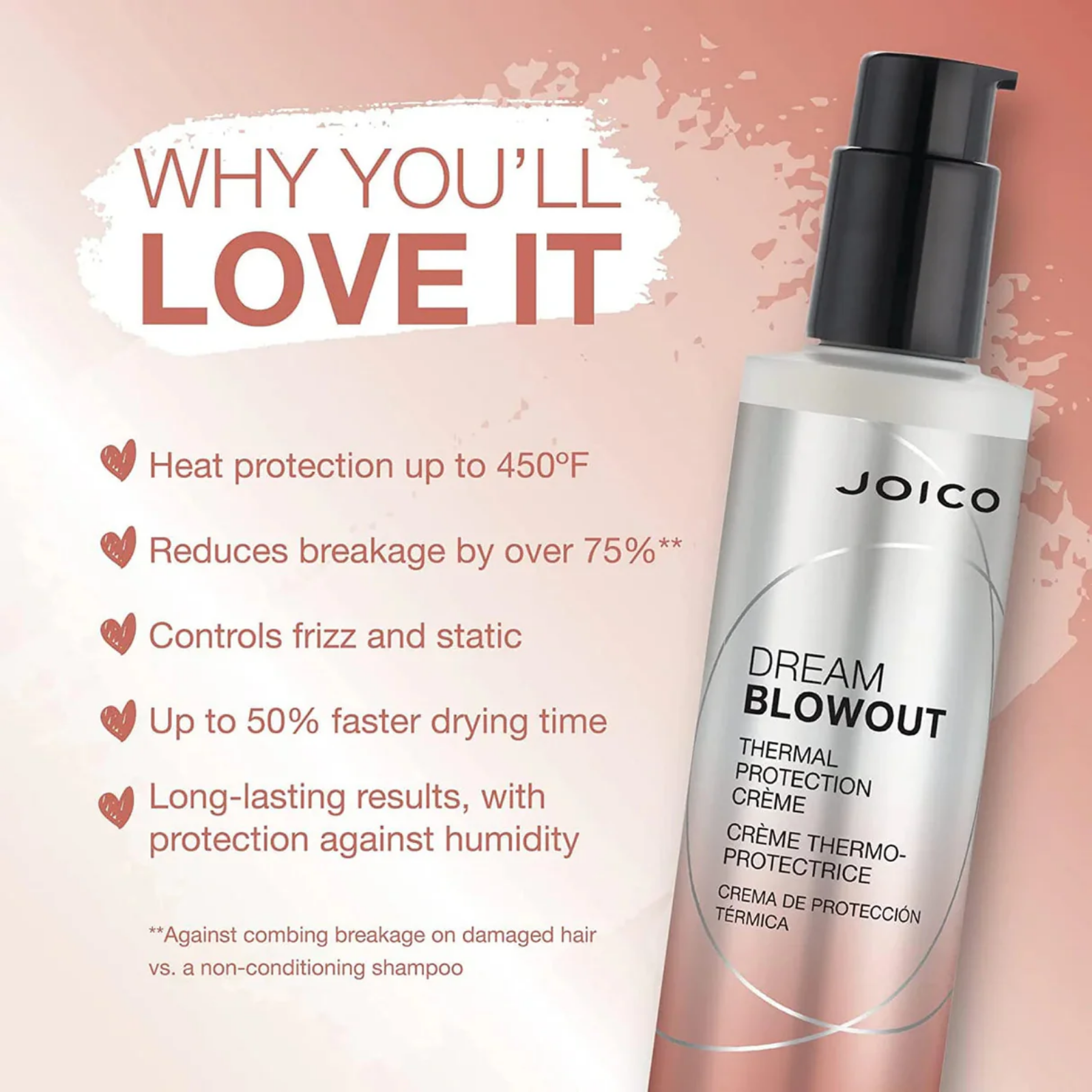 Joico Dream Blowout Thermal Protection (Heat-protective styling cream)