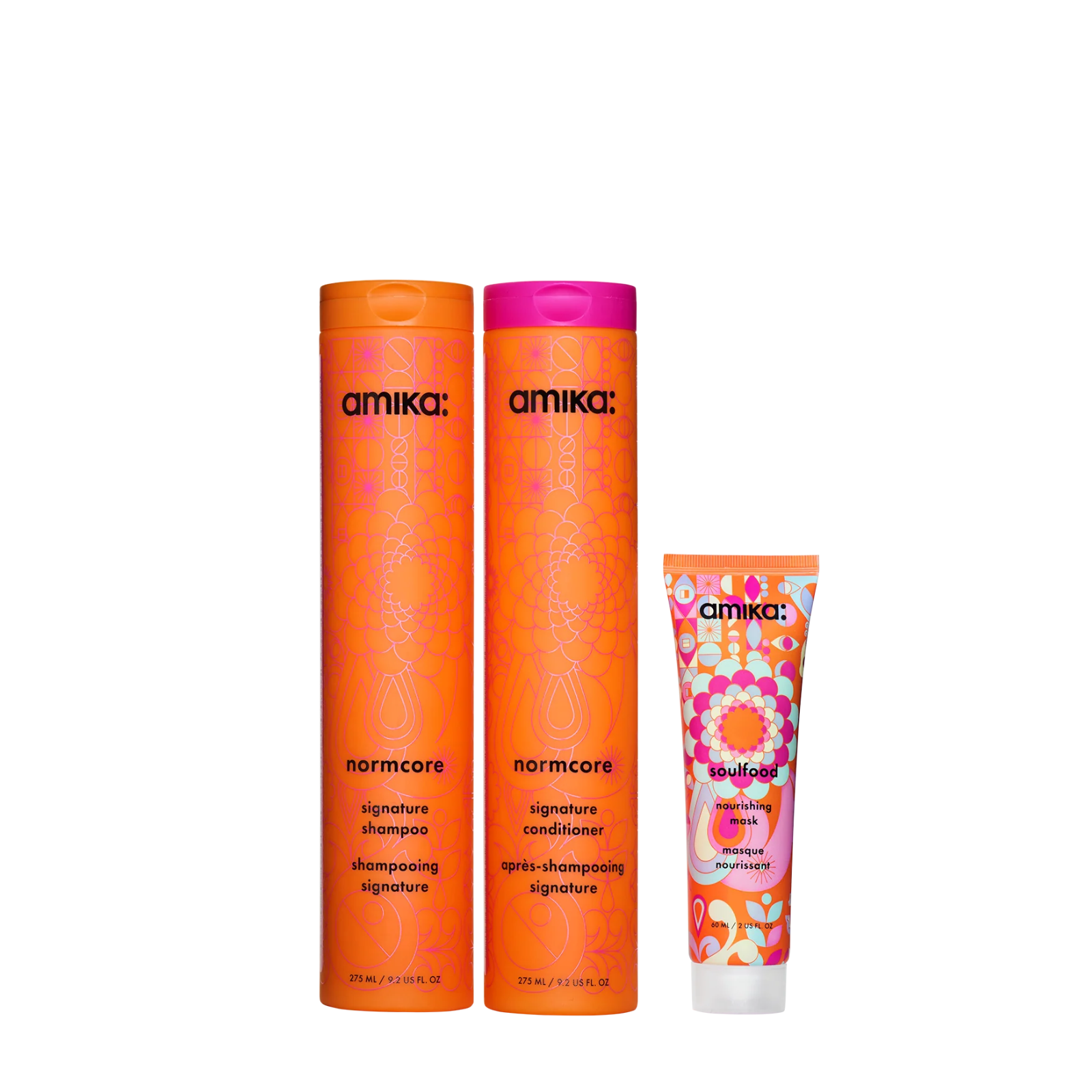 Amika Soft Strand Stars Nourishing Wash + Care Set (3in1 hydrating softening hair care set)