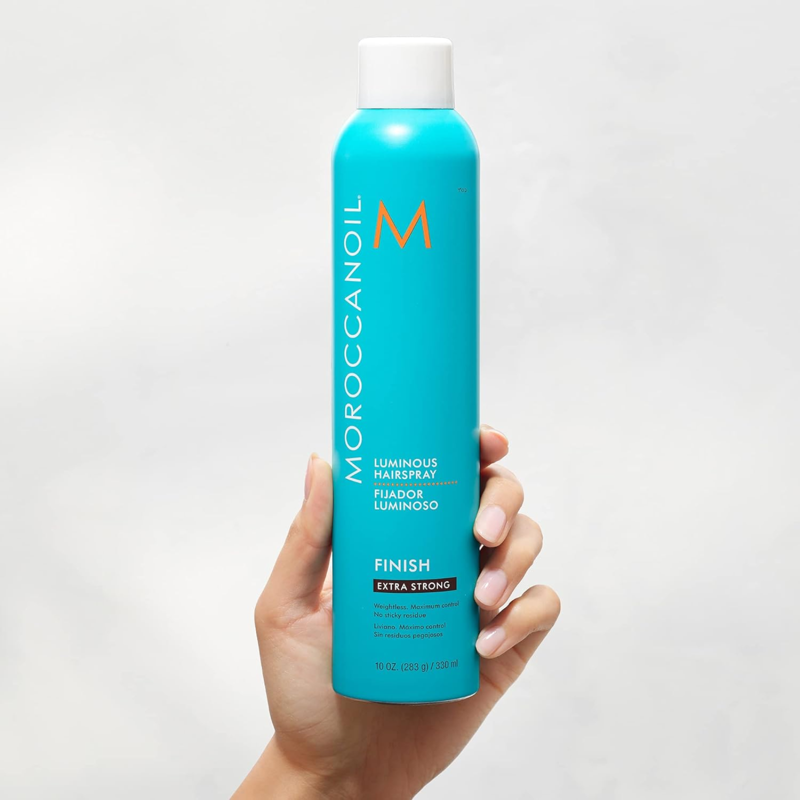 MoroccanOil Luminous Hairspray Extra Strong (Radiant hairspray for extra strong hold)