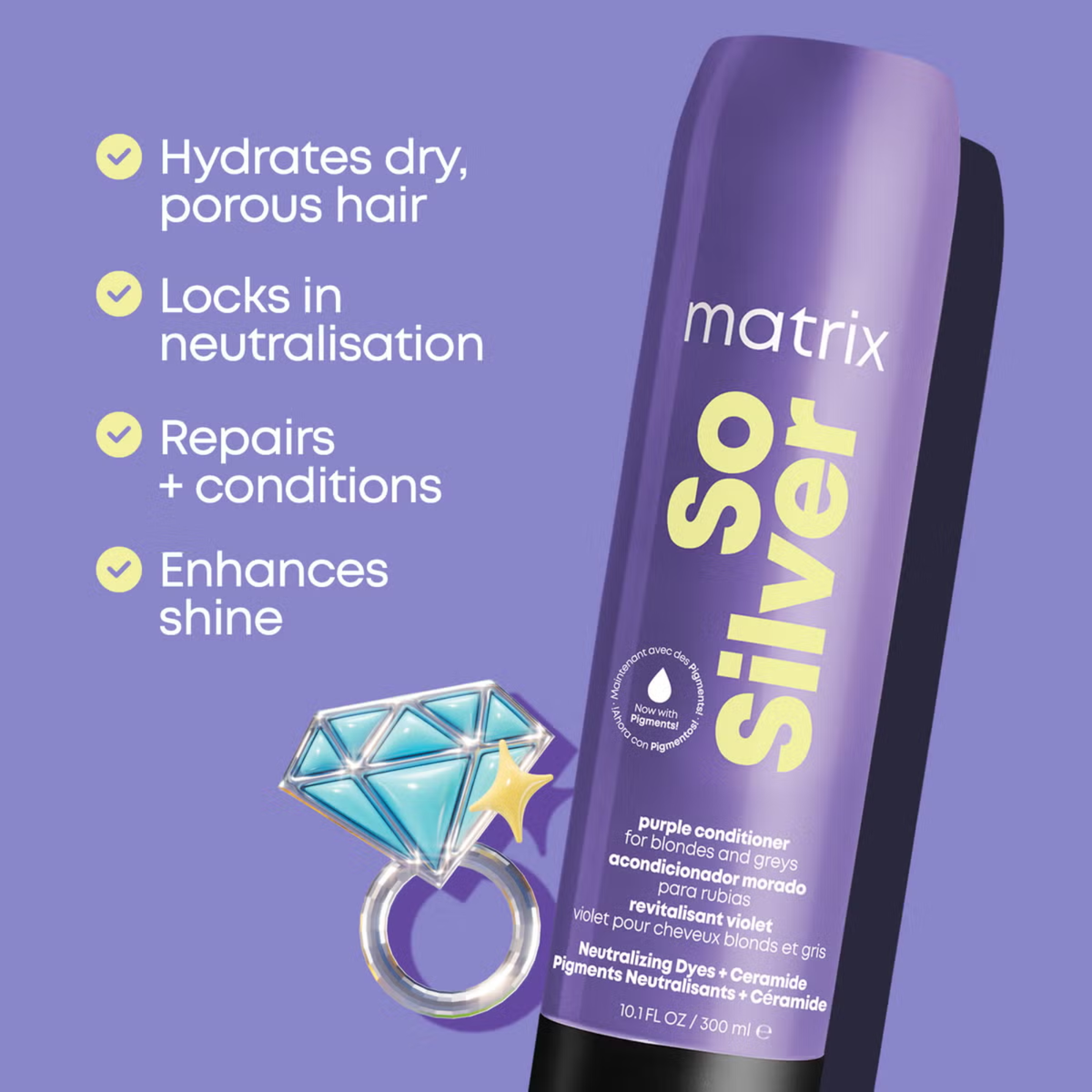 Matrix So Silver Holiday Kit (3in1 purple-toning care for blonde and silver hair set)