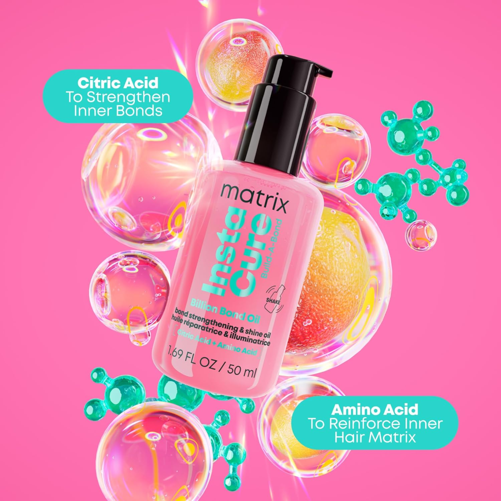 Matrix Instacure Build-A-Bond Billion Bond Oil (Bond-strengthening hair oil)