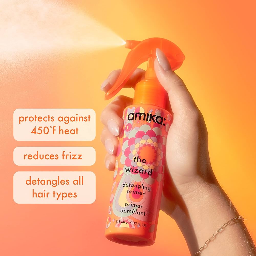 All-in-one hair priming mist by Amika (The Wizard Detangling Primer)