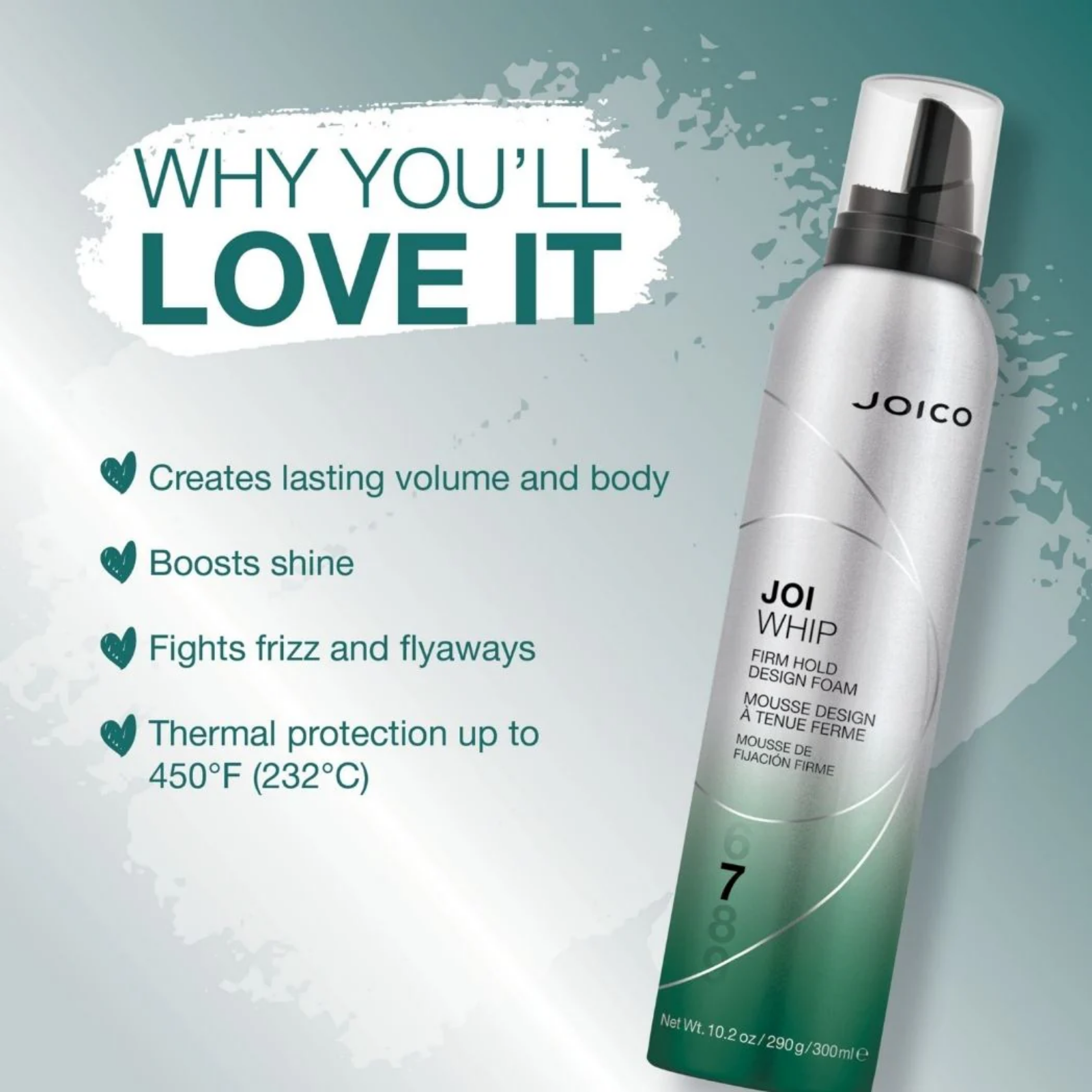 JoiWhip (Volumizing styling mousse)