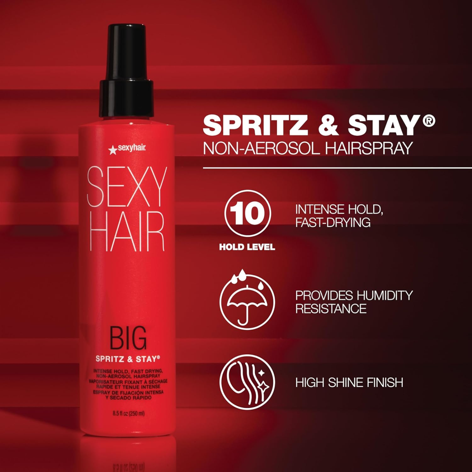 Sexy Hair Big Sexy Hair Spritz & Stay Intense Hold Hairspray (Intense hold hairspray)
