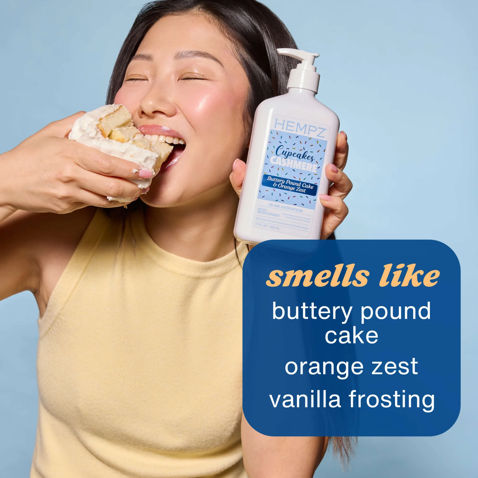Hempz Cupcake & Cashmere Body Moisturizer (Gourmand body moisturizer)