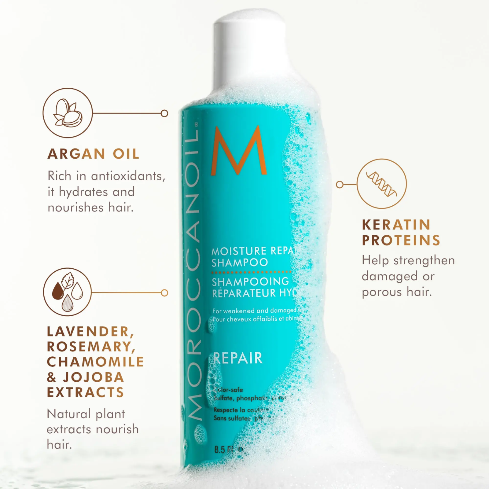MoroccanOil Moisture Repair Shampoo (Fortifying shampoo)