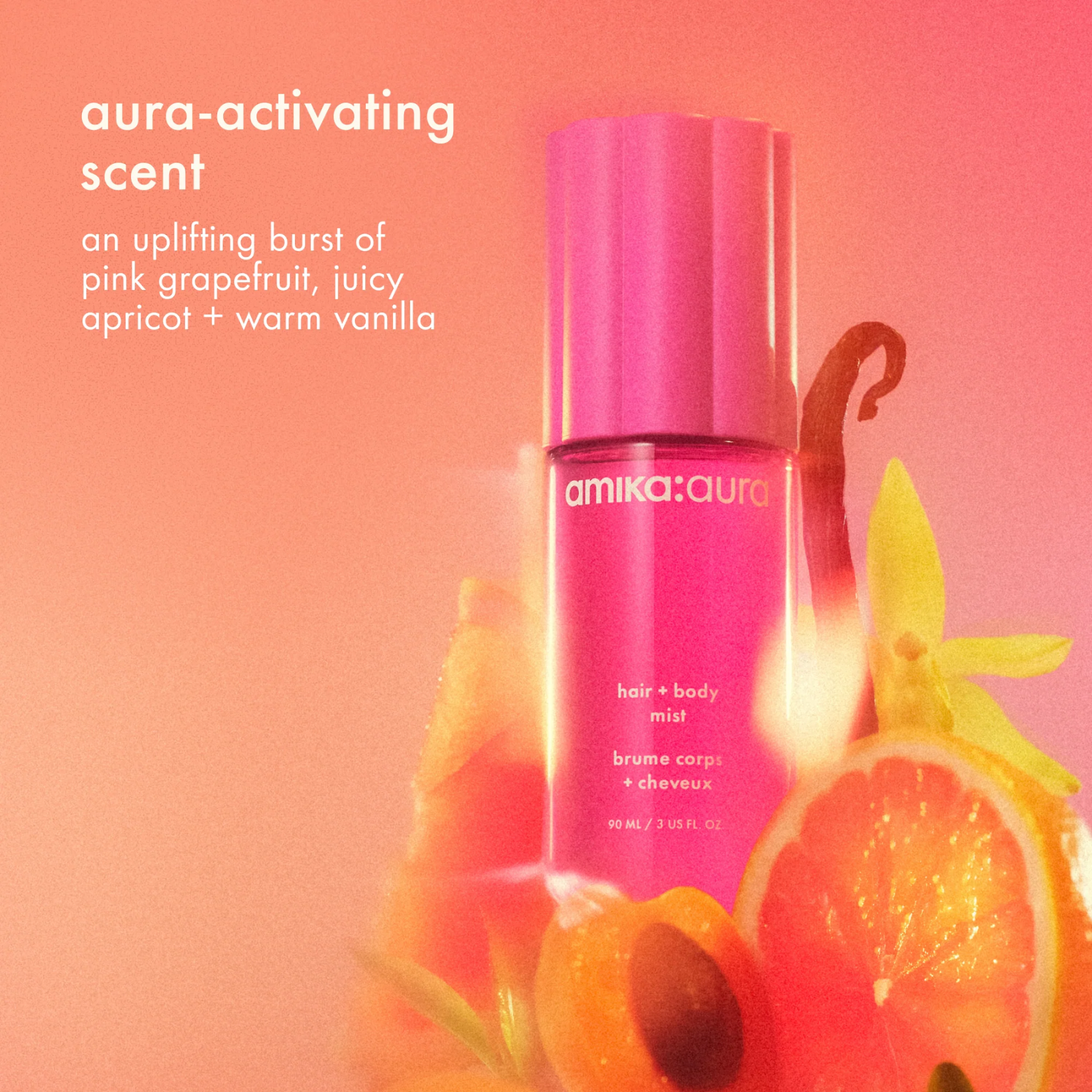 Amika: Aura Hair + Body Mist (Lightweight scent-refreshing mist)