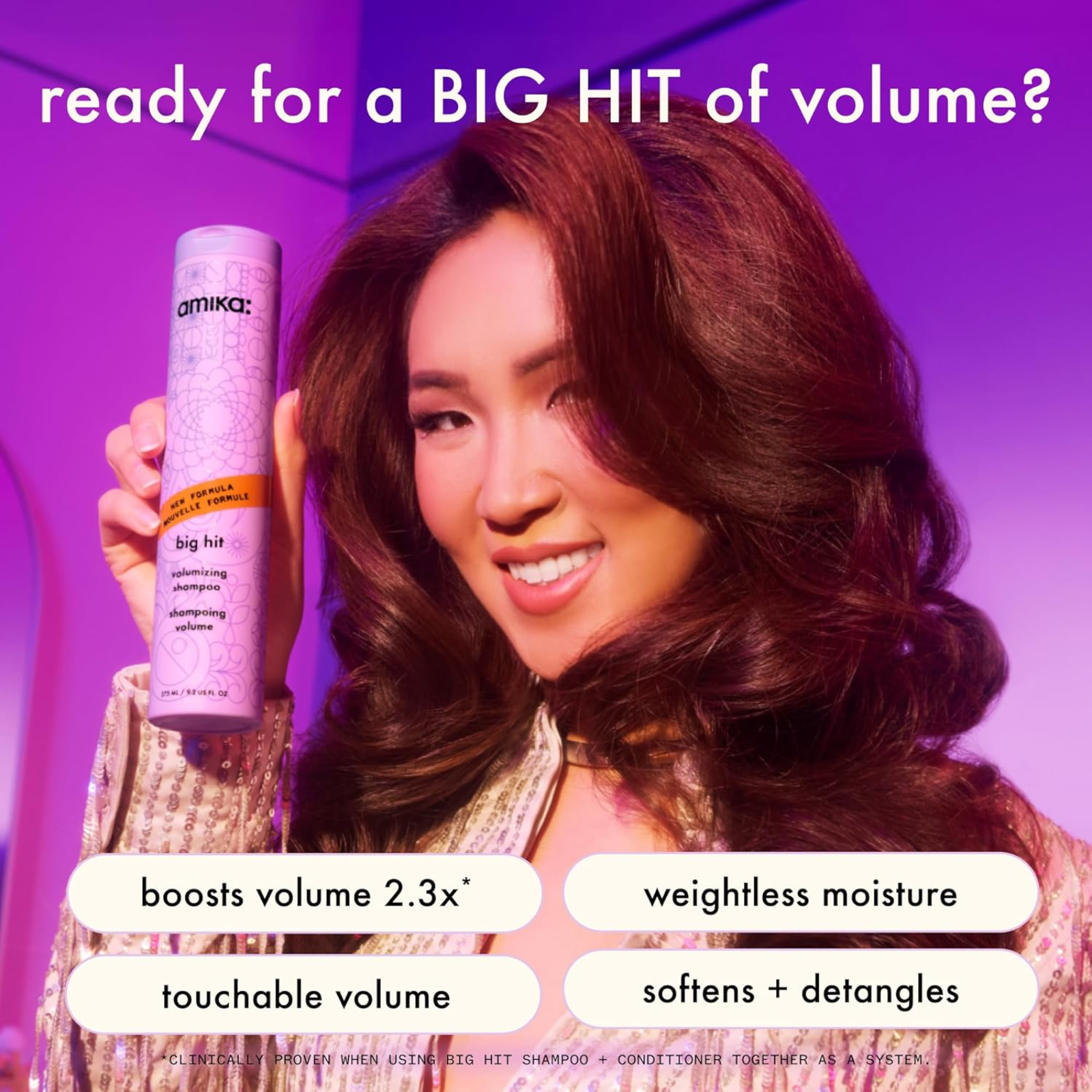 Amika Big Hit Volumizing Shampoo (Volumizing shampoo)