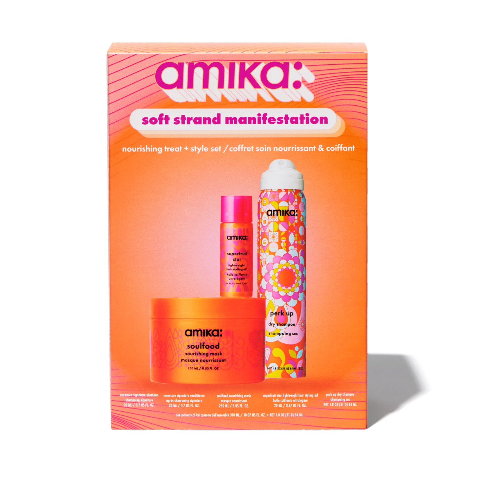 Amika Soft Strand Manifestation Nourishing Treat + Style Set (Nourishment & styling in one)