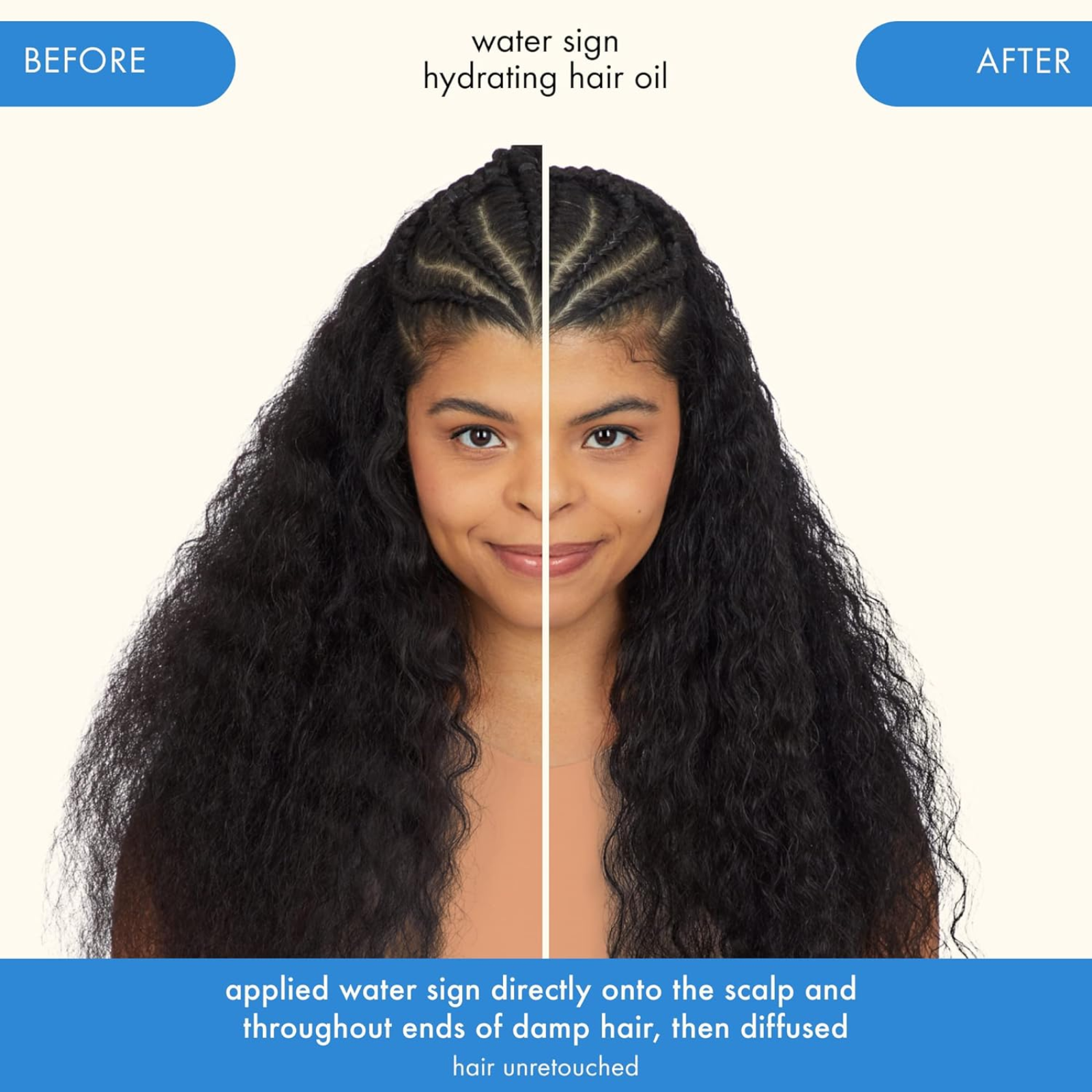 Amika Water Sign Hydrating Hair Oil (Fast-absorbing hydrating hair oil)