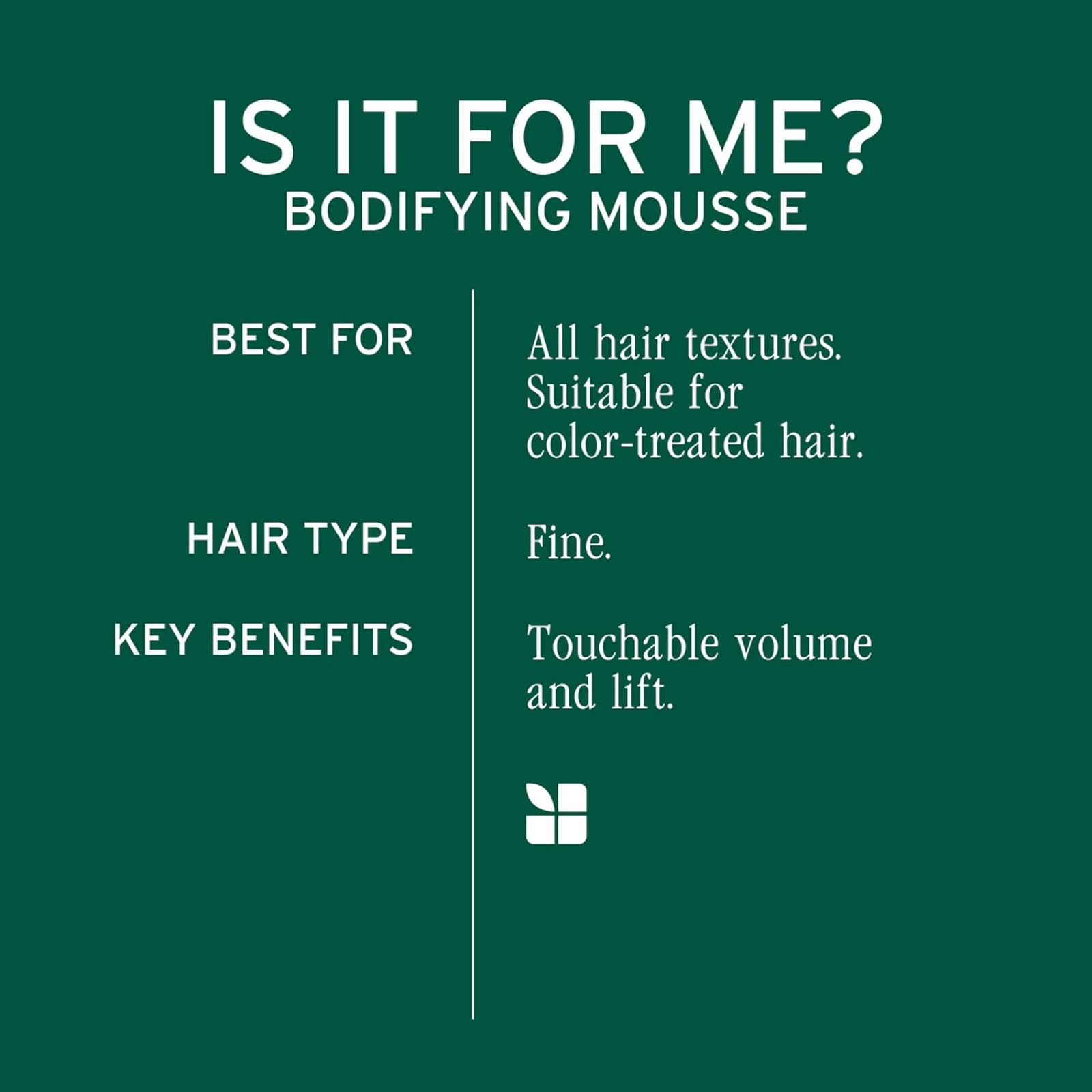 Biolage Bodifying Mousse (Volume boost & lift)