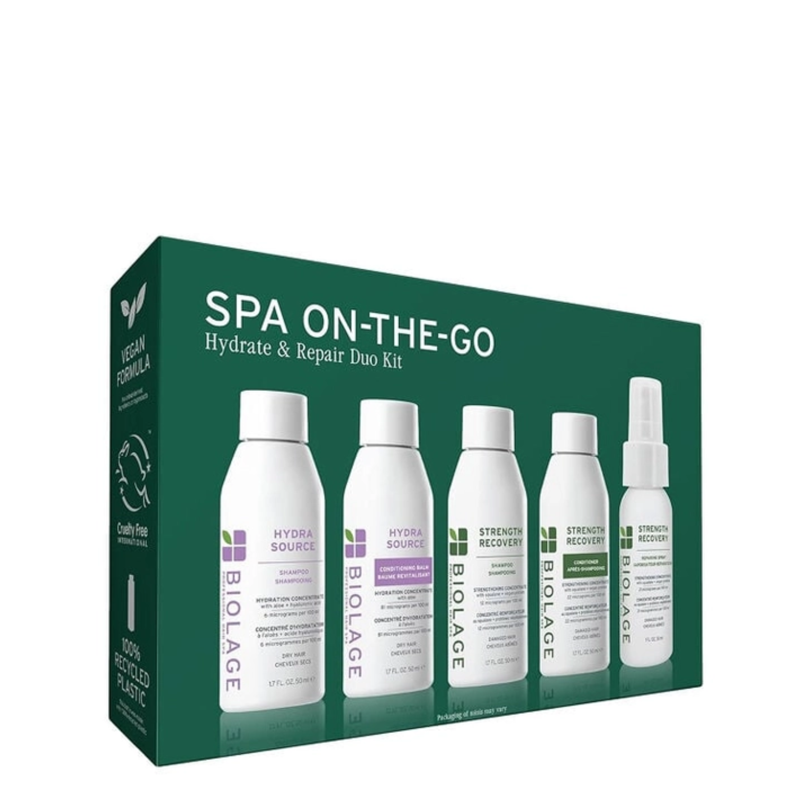 Biolage Hair Spa Sampler Kit (Spa on-the-go hydrate & repair duo kit)