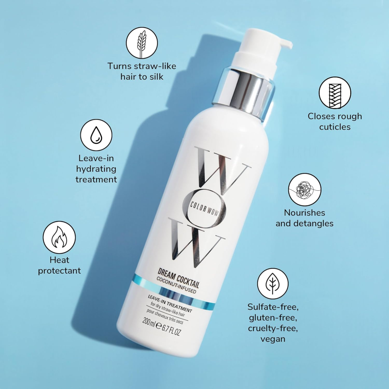 COLOR WOW Dream Cocktail Coconut-Infused (Hydrating leave-in treatment)