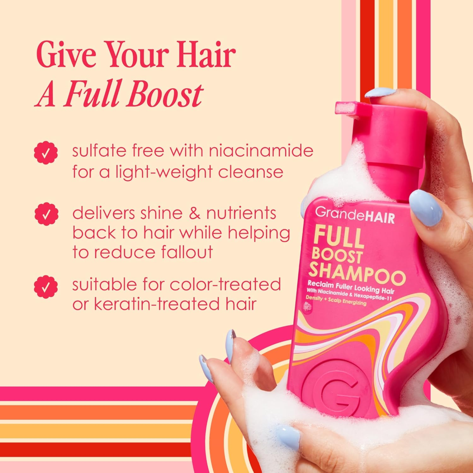 GrandeHair Full Boost Shampoo (Shampoo for damaged hair)