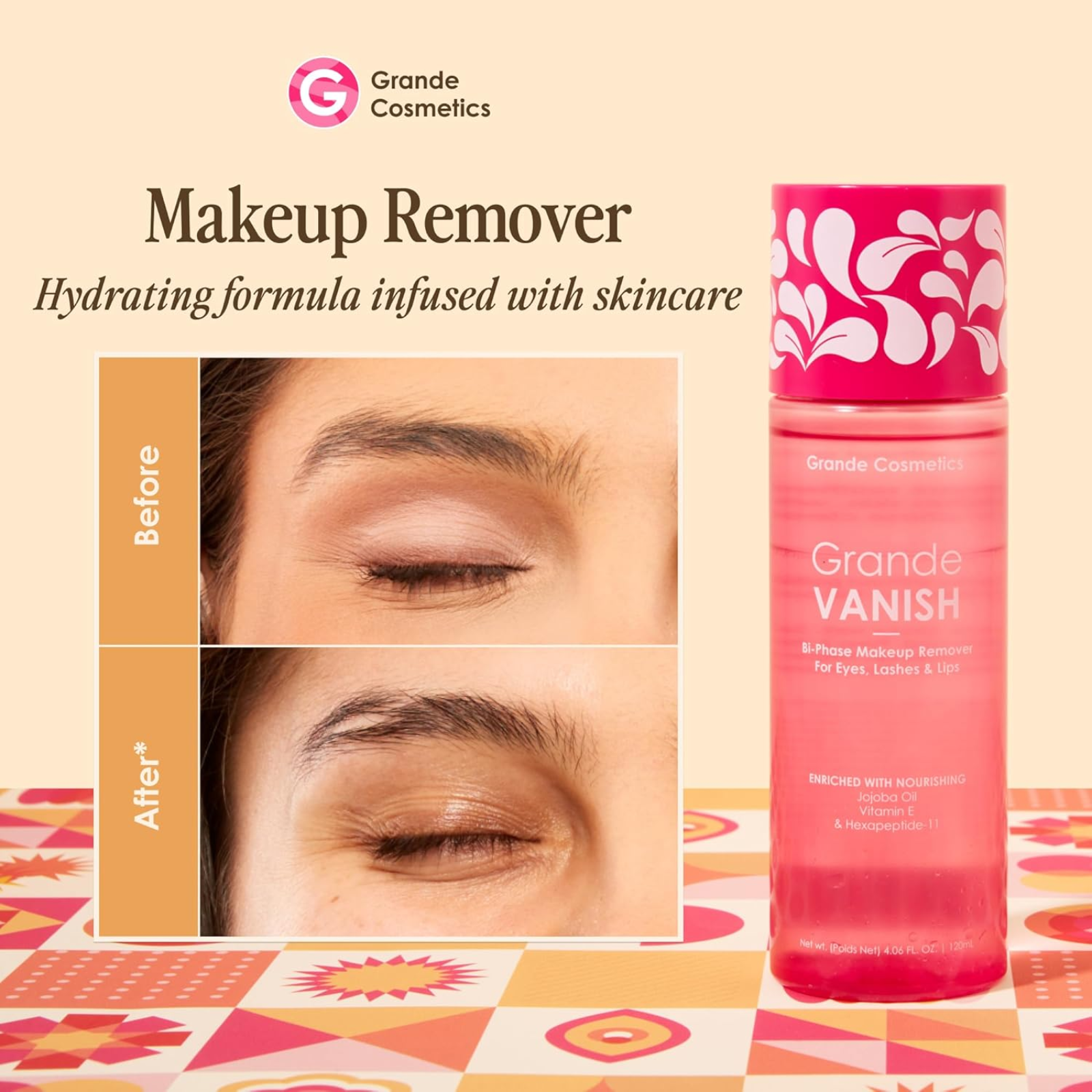 GrandeVANISH Bi Phase Eye Makeup Remover (Gentle bi-phase makeup remover)