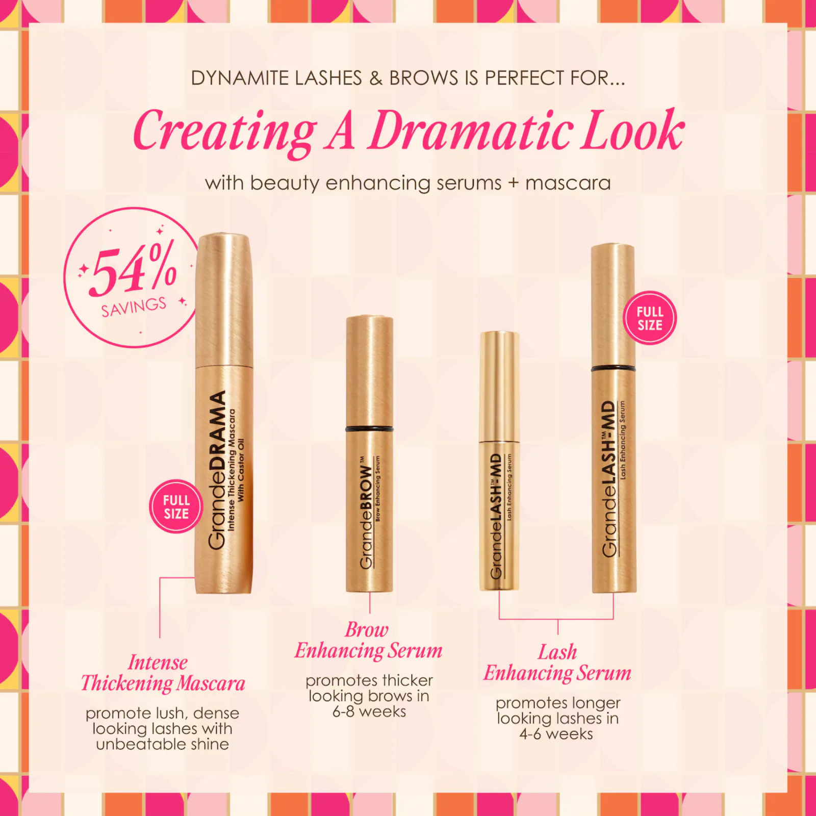 Grande Cosmetics Limited Edition Dynamite (4in1 lashes & brows set)