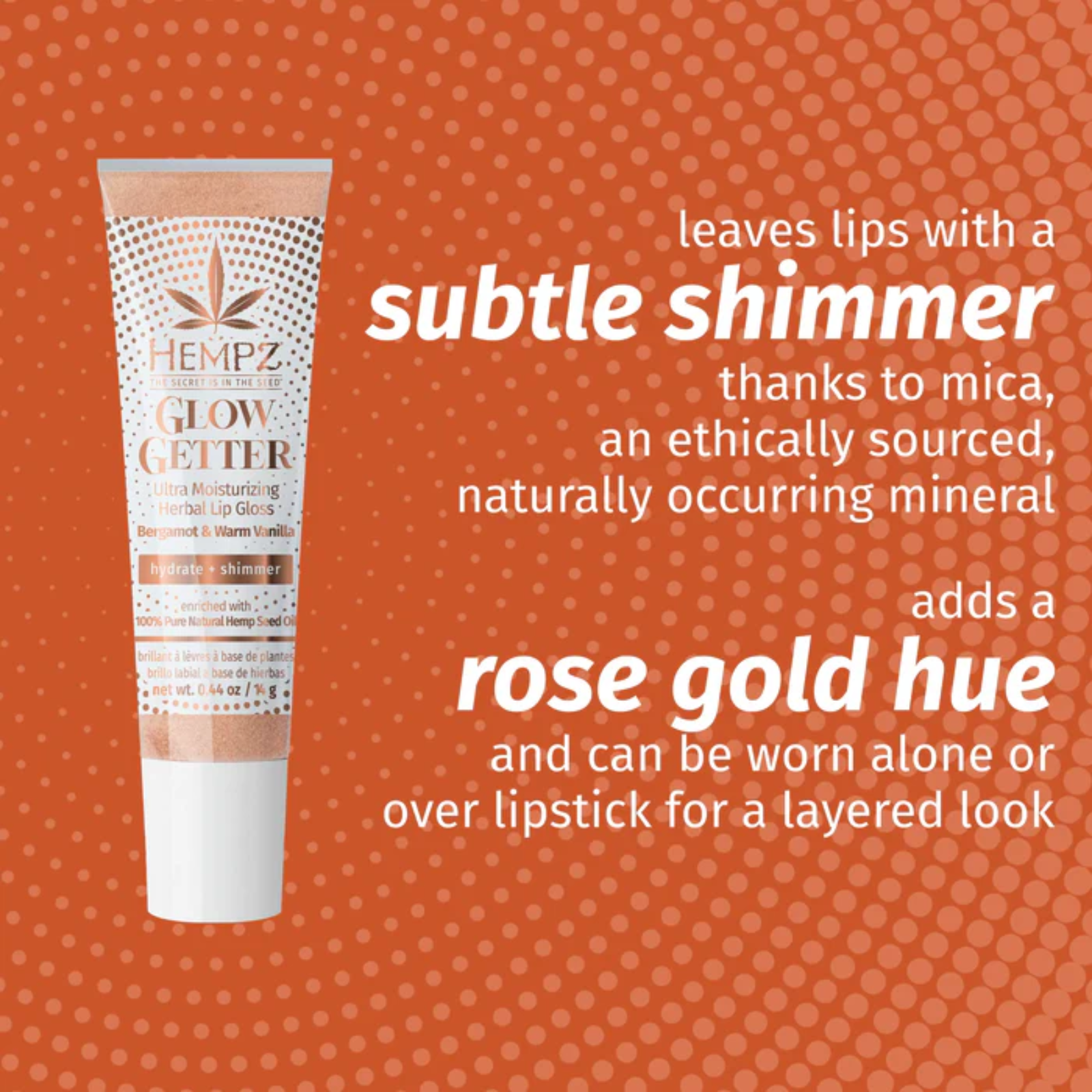 Hempz Glow Getter Herbal Lip Gloss (Lip gloss with shimmer)