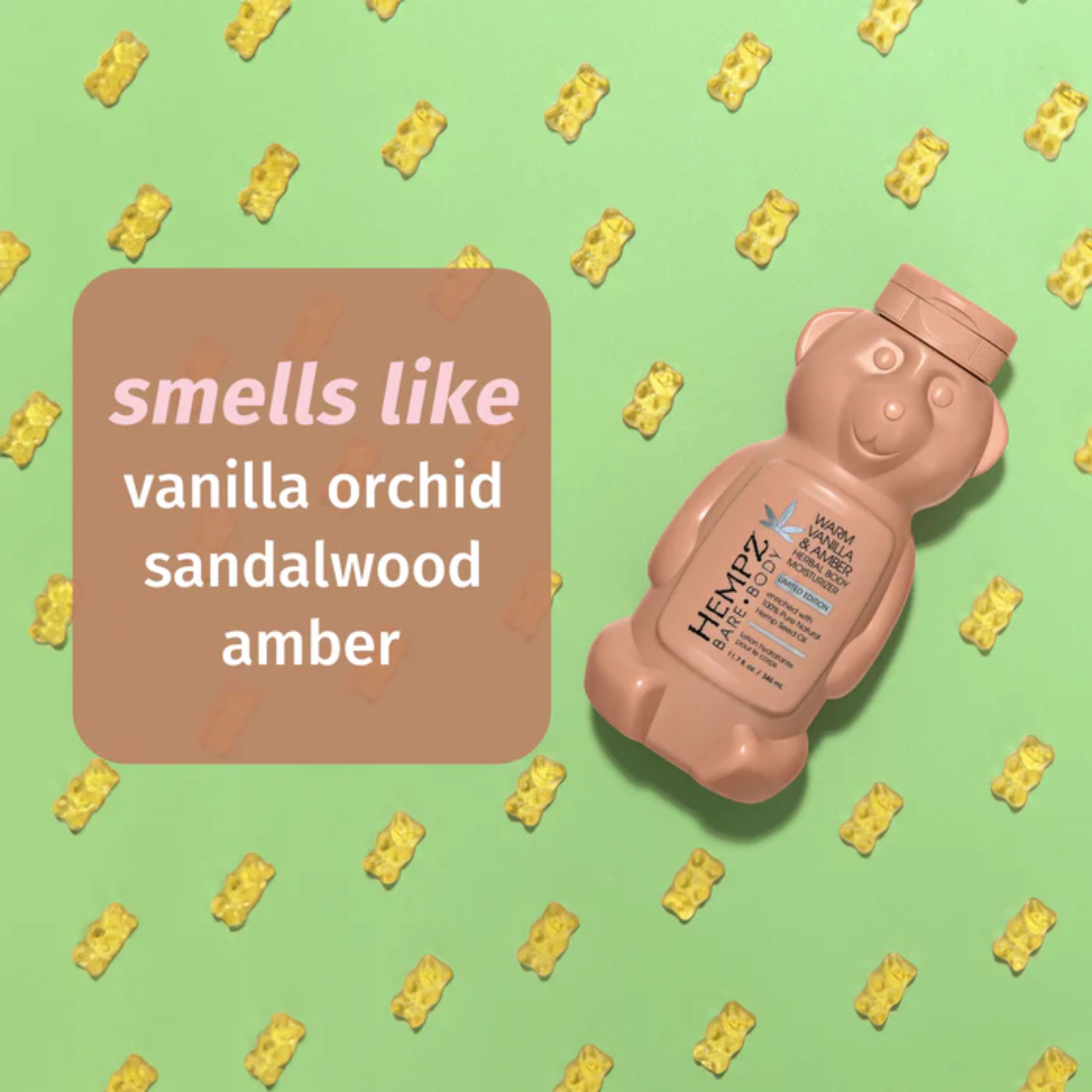 Hempz Bare Body Warm Vanilla & Amber Herbal Body Moisturizer (Limited edition body lotion)