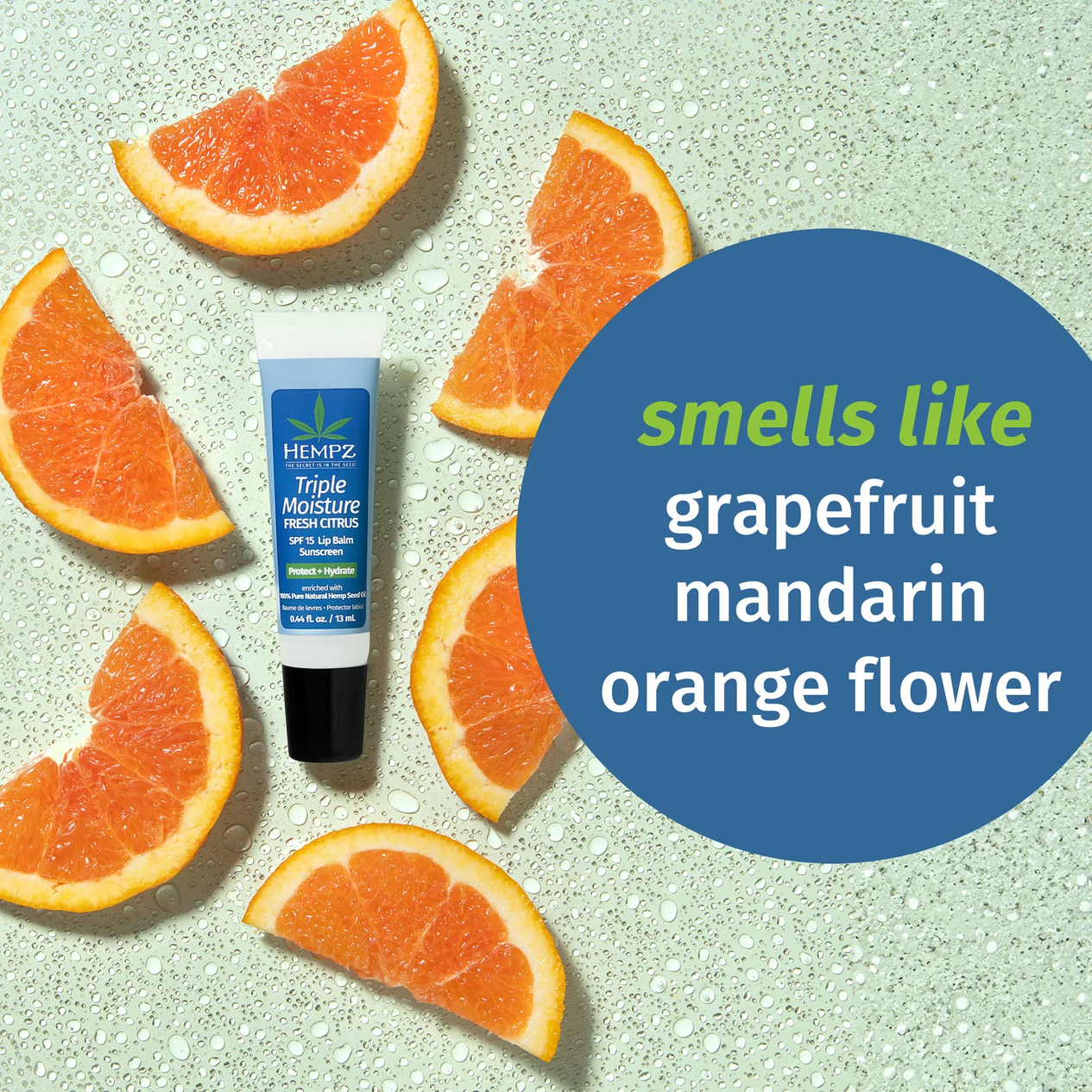 Hempz Triple Moisture Herbal Lip Balm (Lip balm with SPF 15)