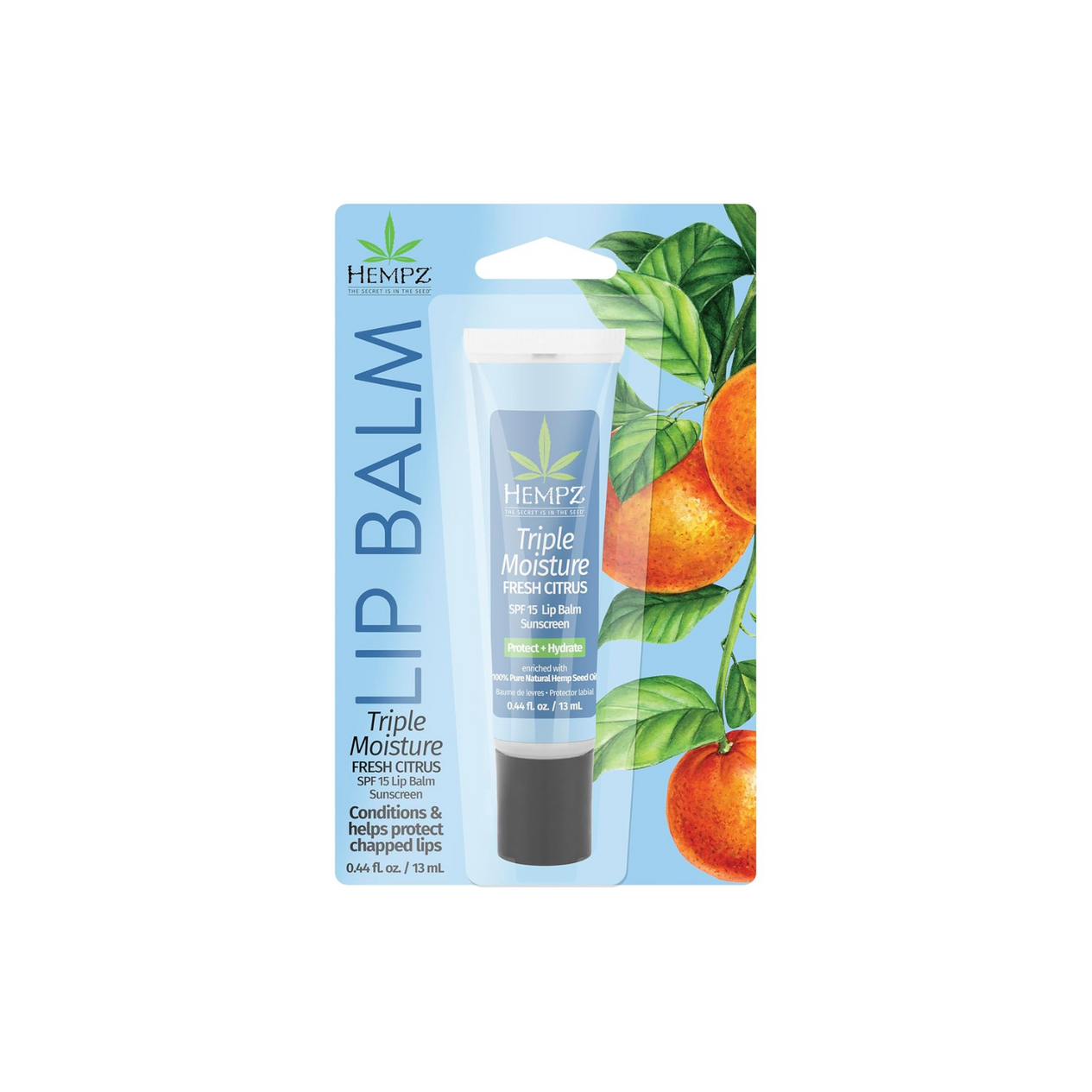 Hempz Triple Moisture Herbal Lip Balm (Lip balm with SPF 15)