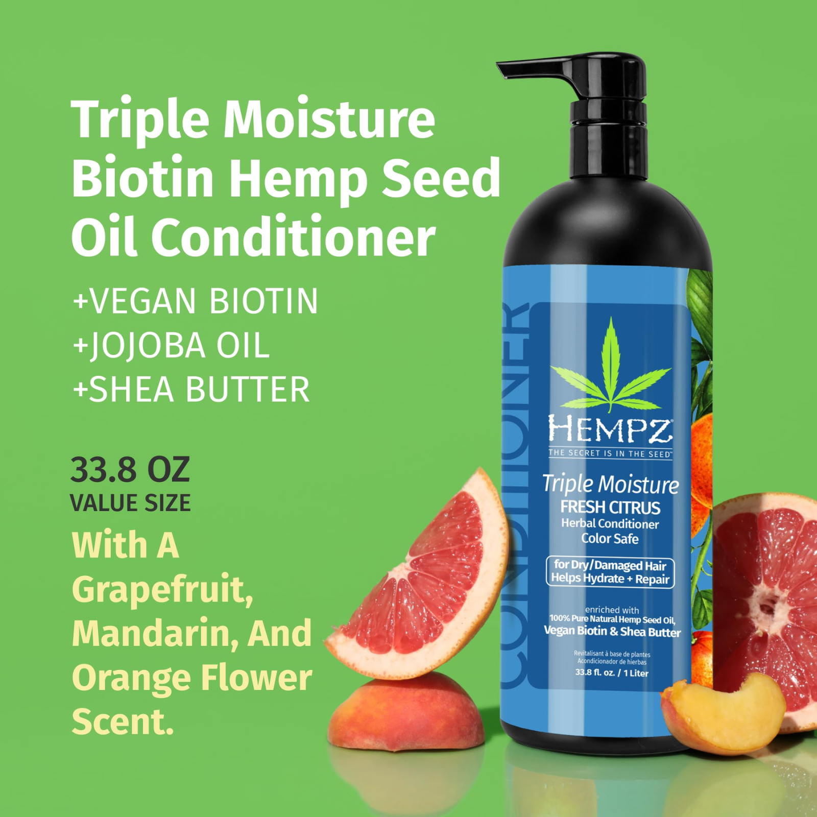 Hempz Grapefruit Scented Shampoo Hempz Blushing Grapefruit