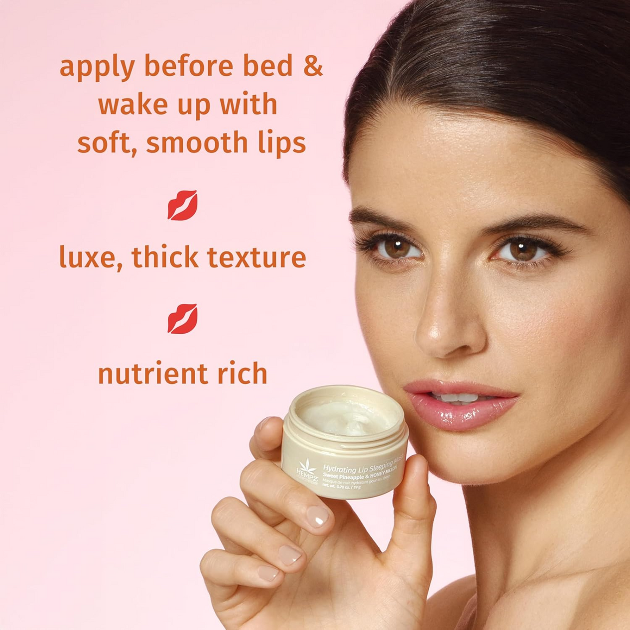 Hempz Vanilla Hydrating Lip Sleeping Mask (Moisturing lip mask)