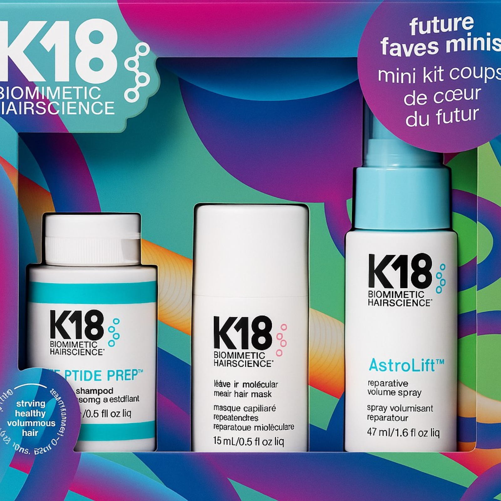 K18 Biomimetic HairScience Future Fave Minis (Limited-edition trio)