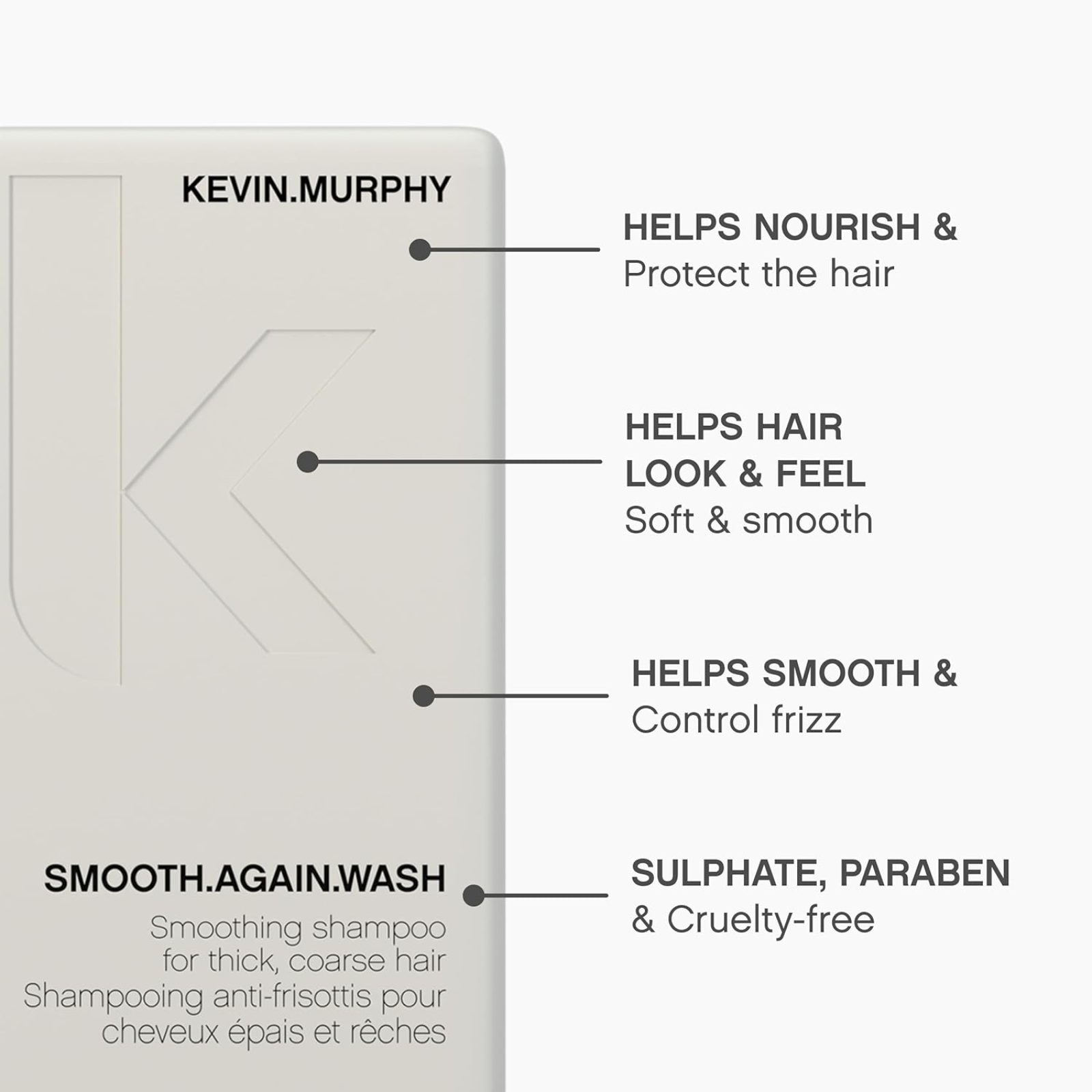 KEVIN.MURPHY SMOOTH.AGAIN.WASH (Smoothing shampoo for coarse hair)