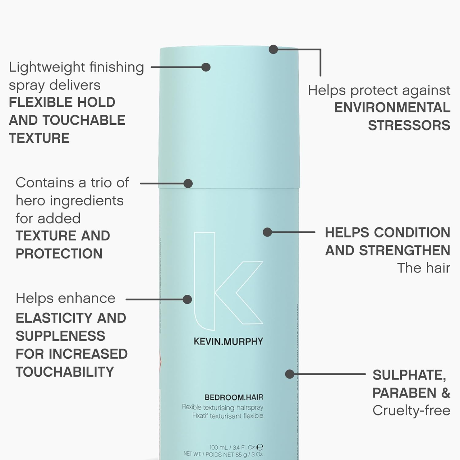 KEVIN.MURPHY BEDROOM.HAIR (Flexible texturising hairspray)