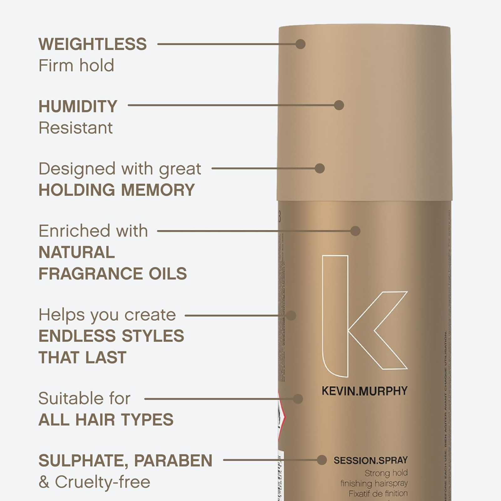 KEVIN.MURPHY SESSION.SPRAY (Strong hold finishing spray)