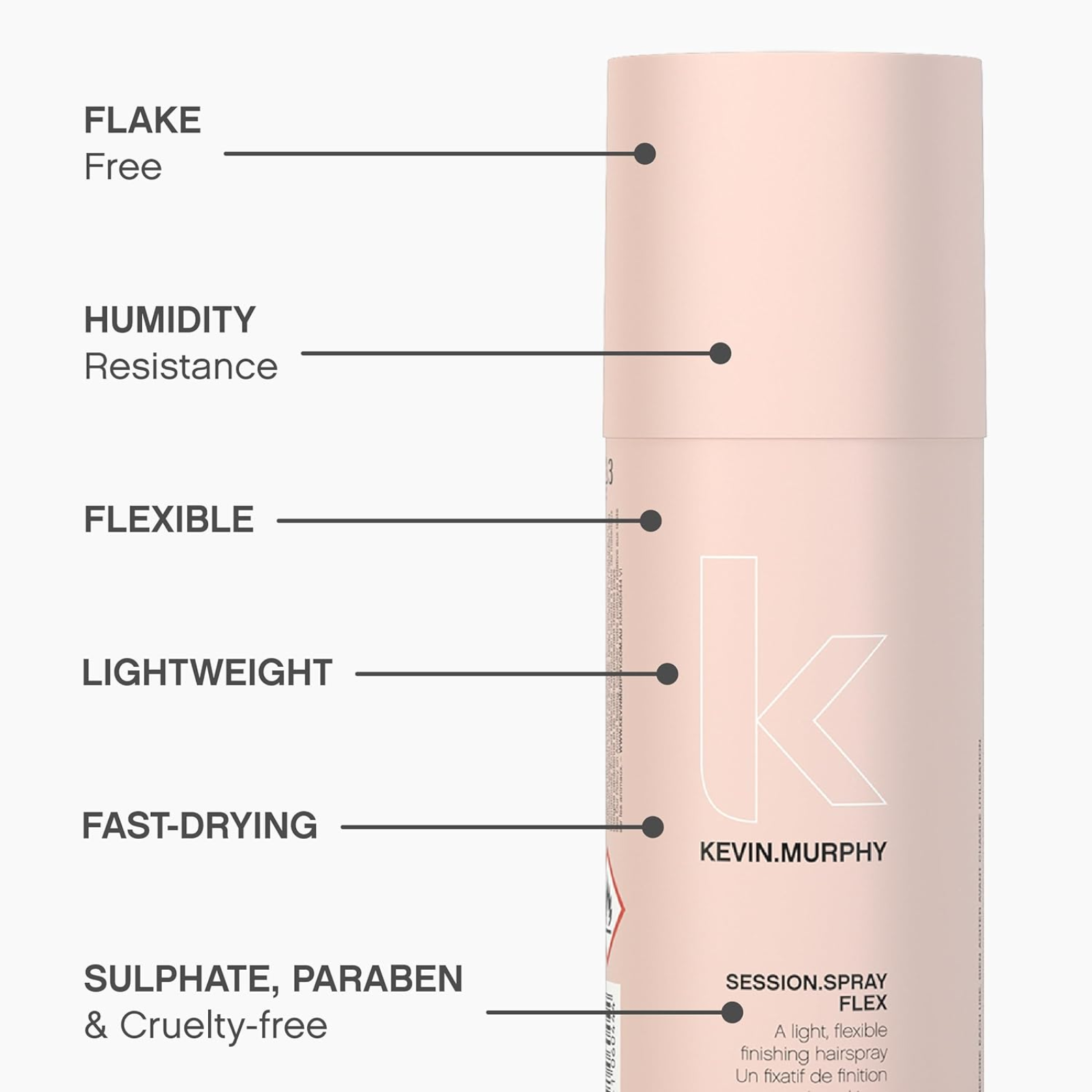 KEVIN.MURPHY SESSION.SPRAY FLEX (A light, flexible finishing hairspray)