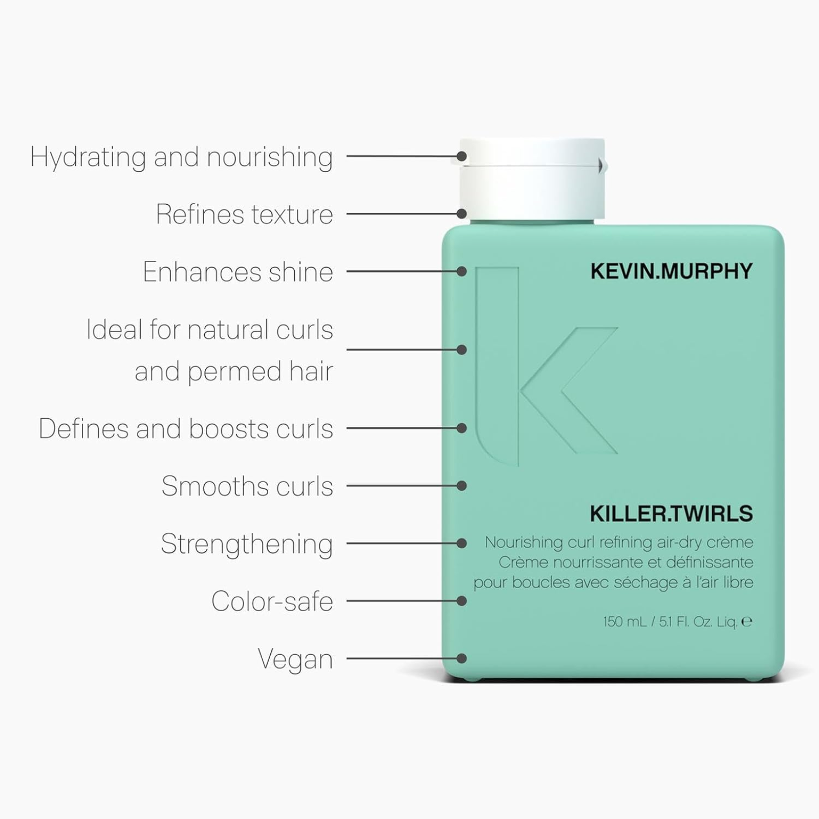 KEVIN.MURPHY KILLER.TWIRLS (Nourishing curl refining air-dry crème)