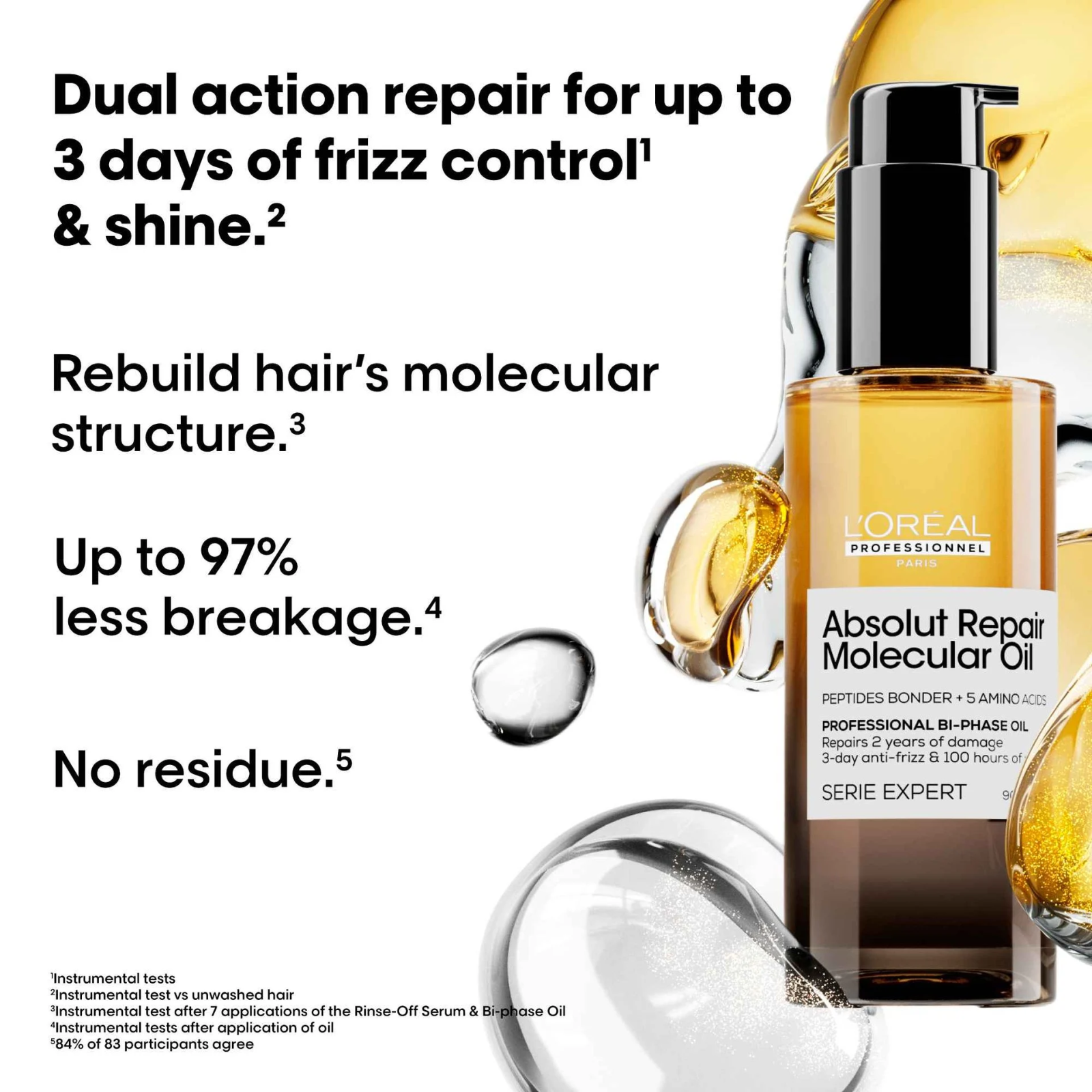 L'Oréal Professionnel Absolut Repair Molecular Bi-Phase Oil (Oil for shine and frizz control)