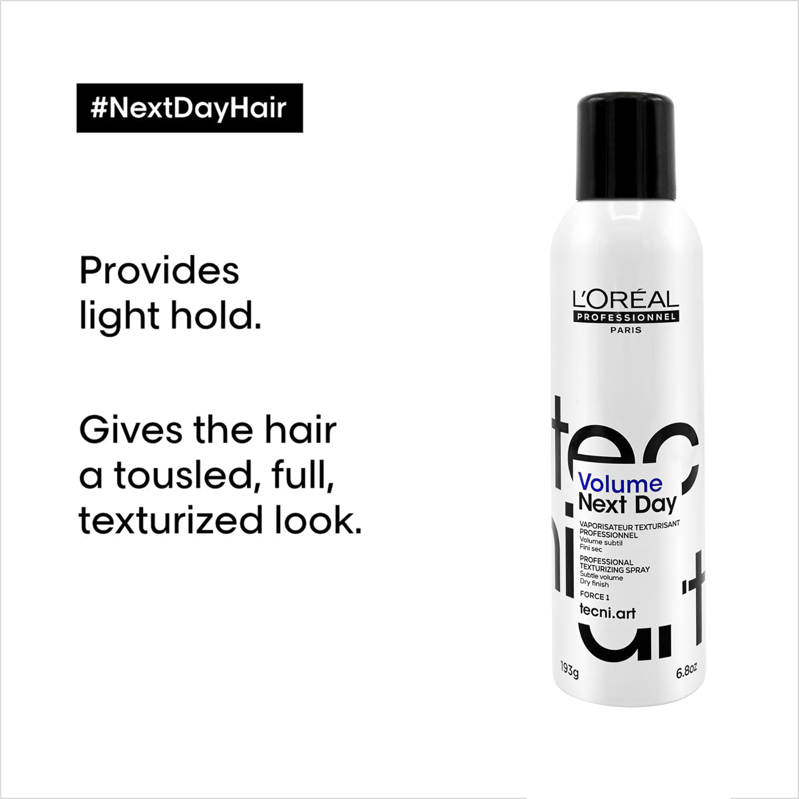 L'Oréal Professionnel Volume Next Day (Lightweight hairspray with weightlessness)