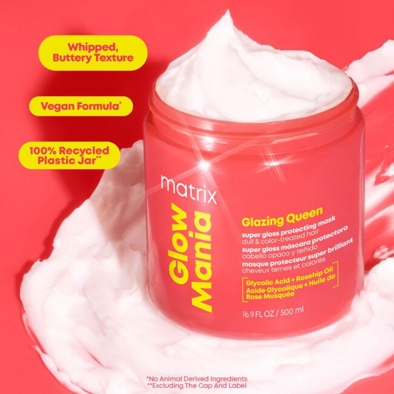 Matrix Glow Mania Glazing Queen Super Gloss Protecting Mask (Mask for color-treated hair)