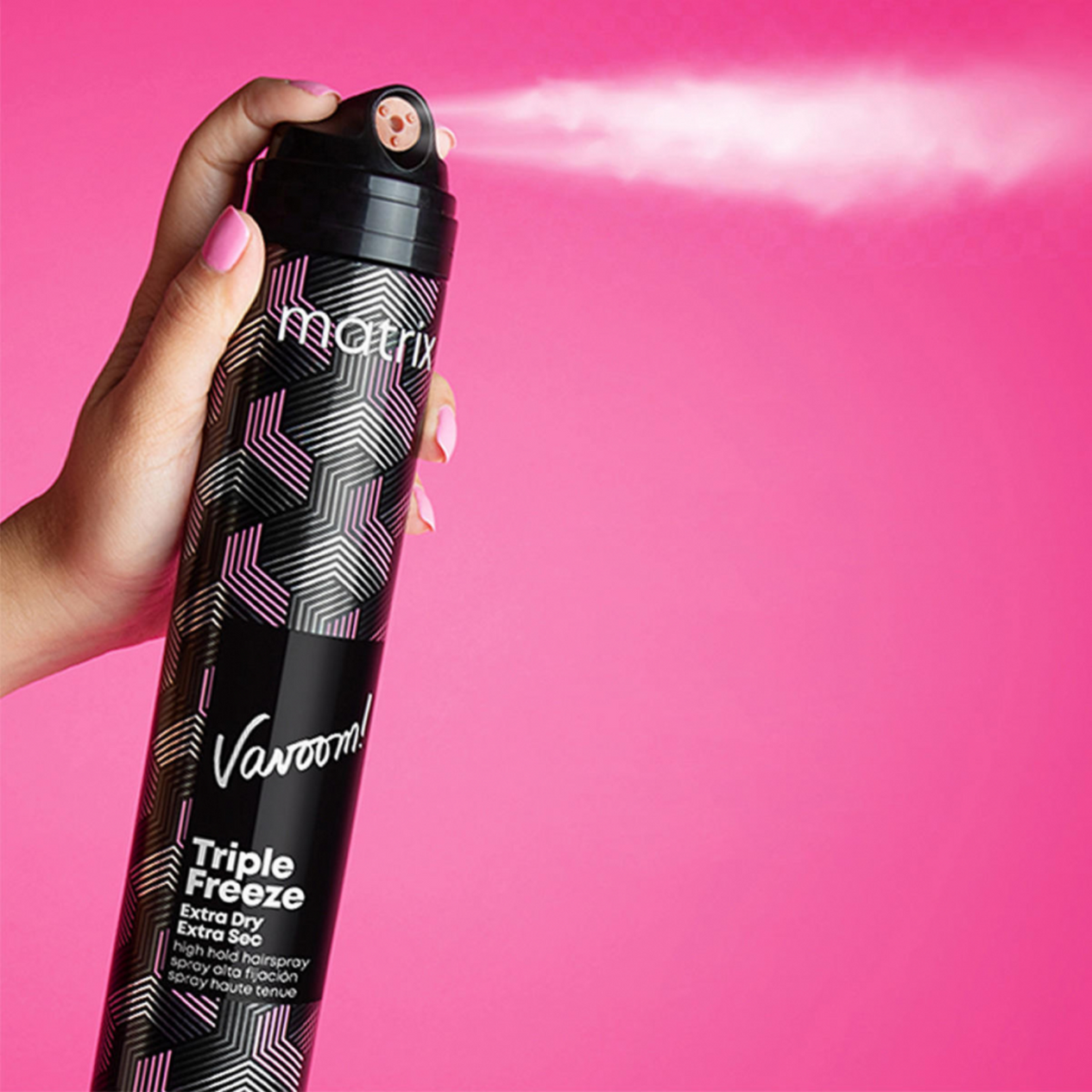 Matrix Vavoom Triple Freeze Extra Dry Hairspray (High-hold hairspray)